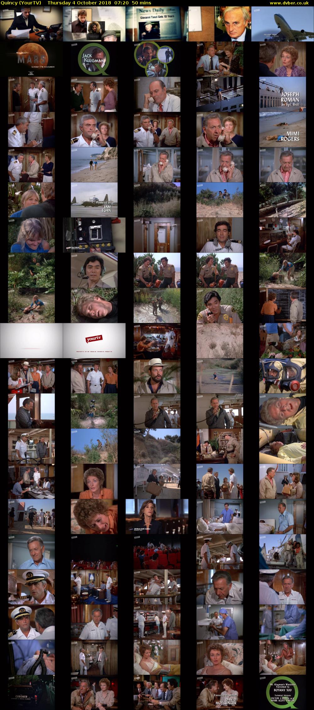 Quincy (YourTV) Thursday 4 October 2018 07:20 - 08:10