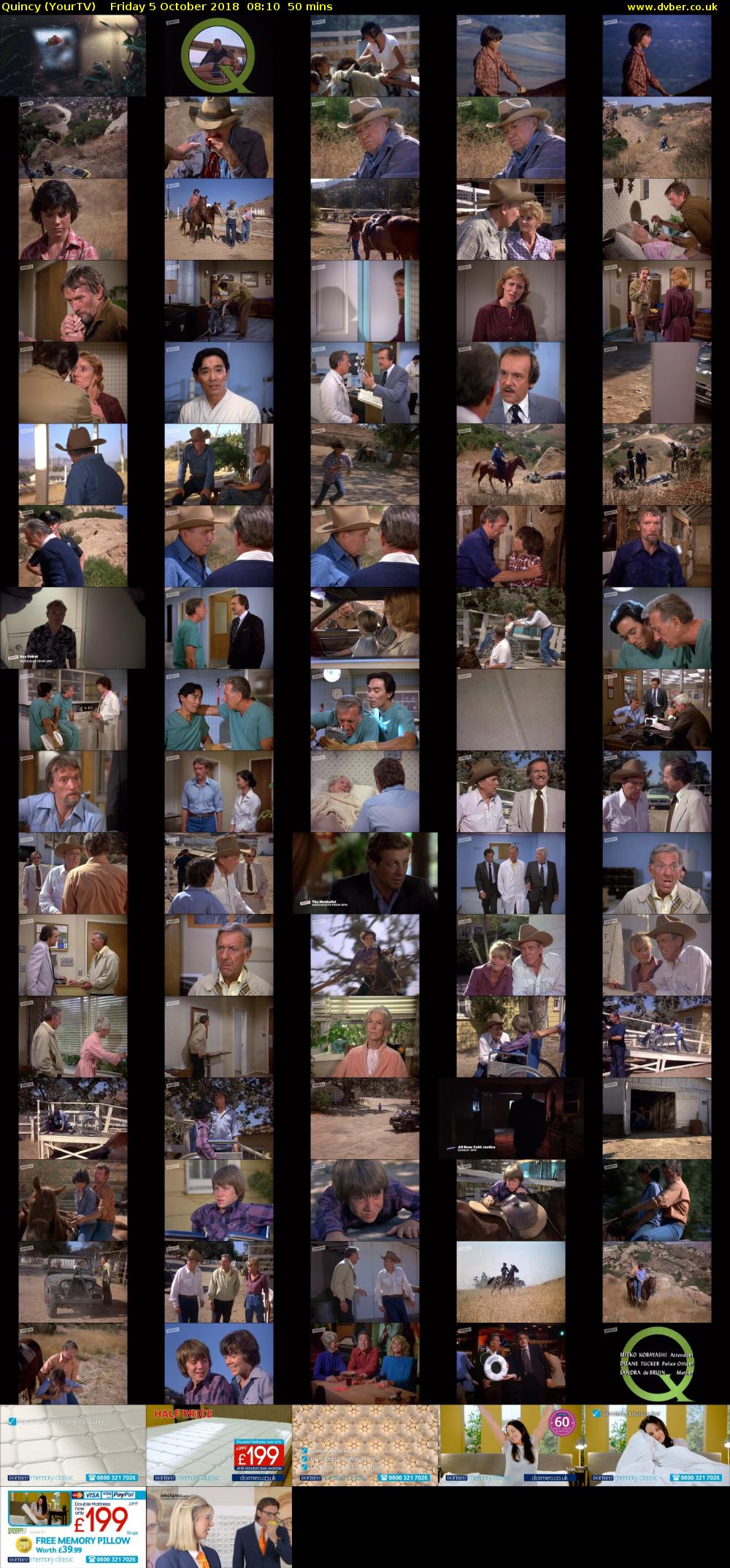 Quincy (YourTV) Friday 5 October 2018 08:10 - 09:00