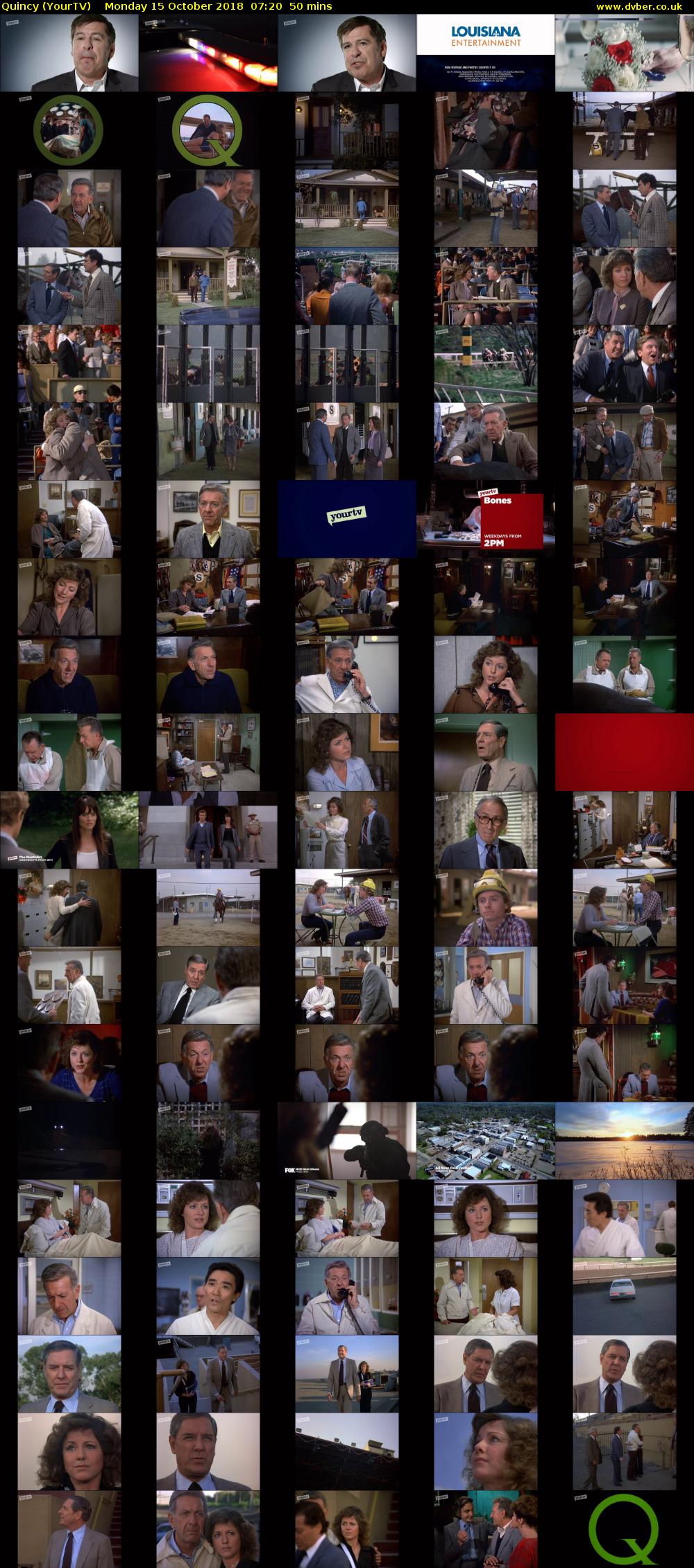 Quincy (YourTV) Monday 15 October 2018 07:20 - 08:10