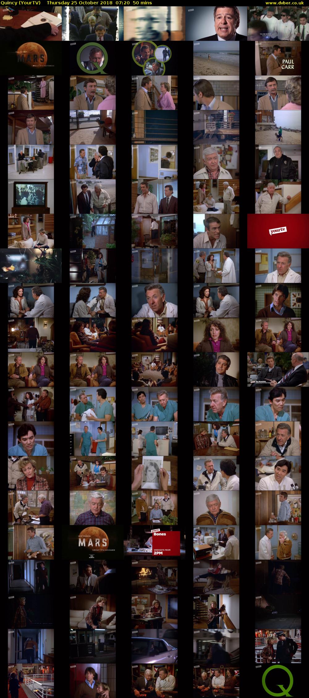 Quincy (YourTV) Thursday 25 October 2018 07:20 - 08:10