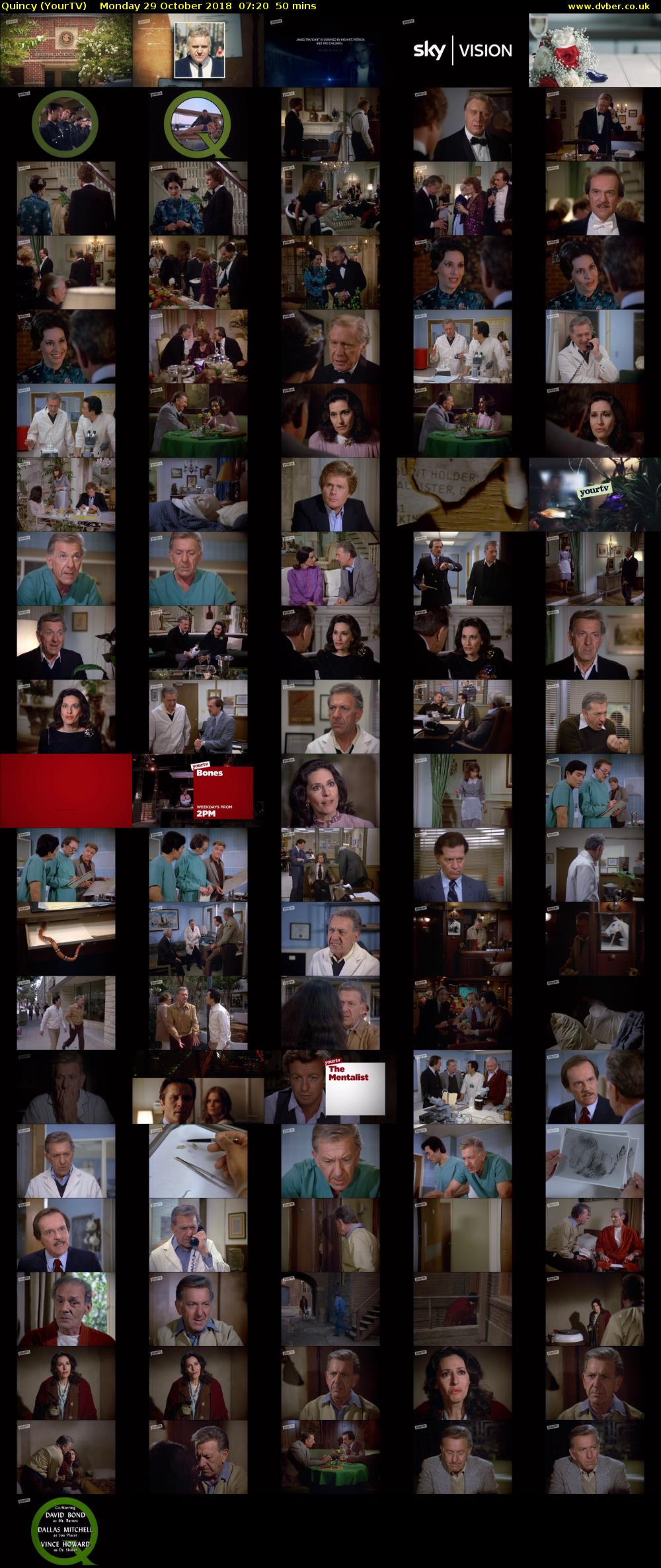 Quincy (YourTV) Monday 29 October 2018 07:20 - 08:10