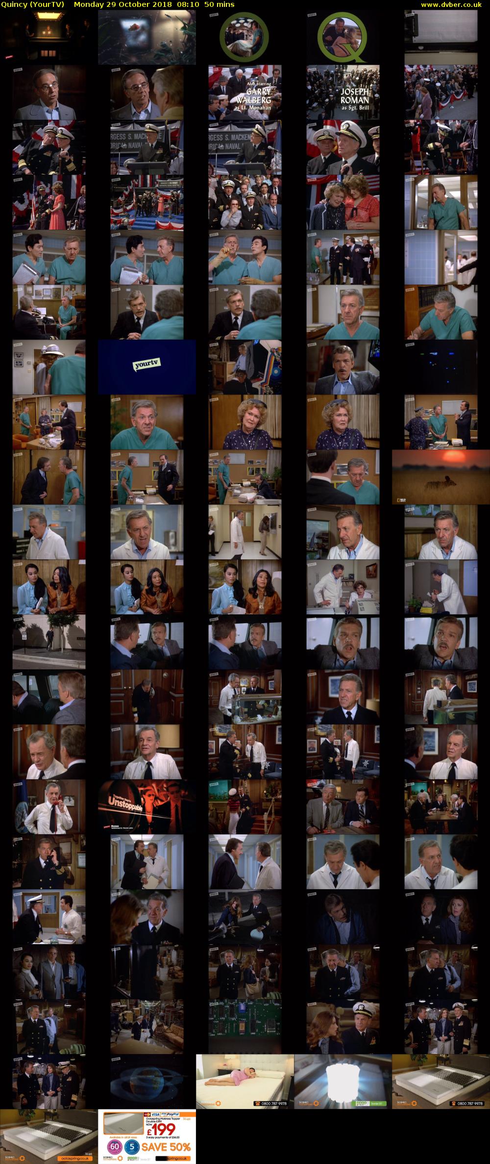 Quincy (YourTV) Monday 29 October 2018 08:10 - 09:00