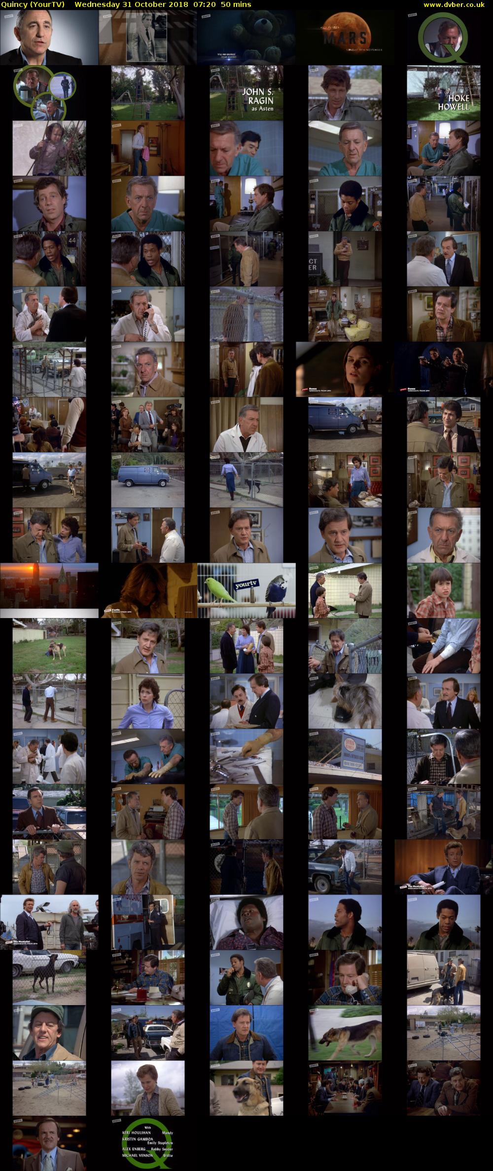 Quincy (YourTV) Wednesday 31 October 2018 07:20 - 08:10