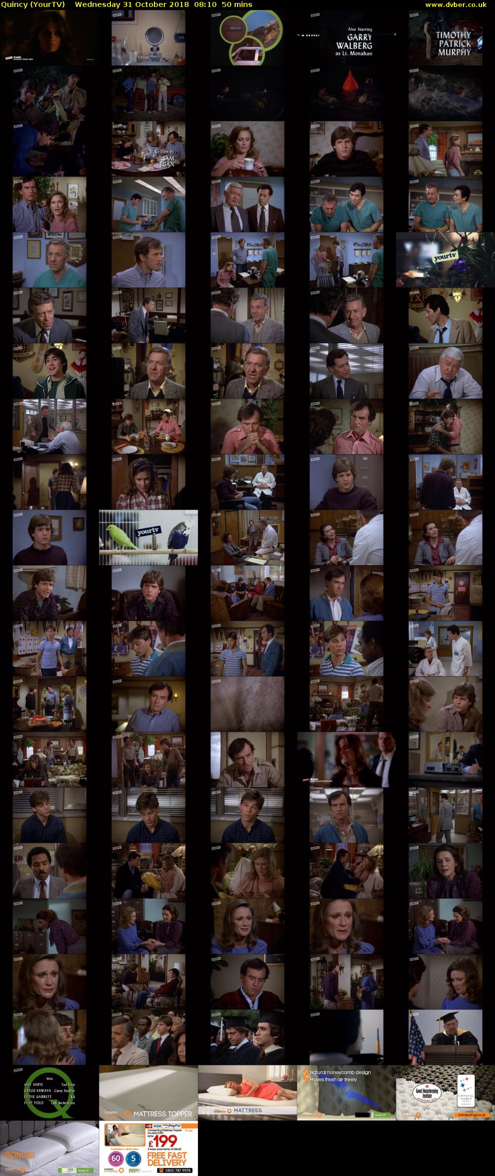 Quincy (YourTV) Wednesday 31 October 2018 08:10 - 09:00