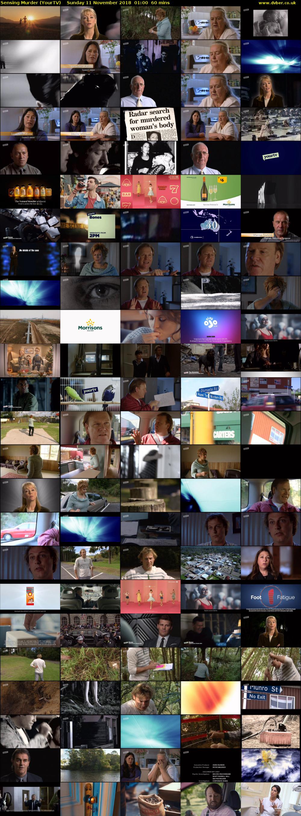 Sensing Murder (YourTV) Sunday 11 November 2018 01:00 - 02:00