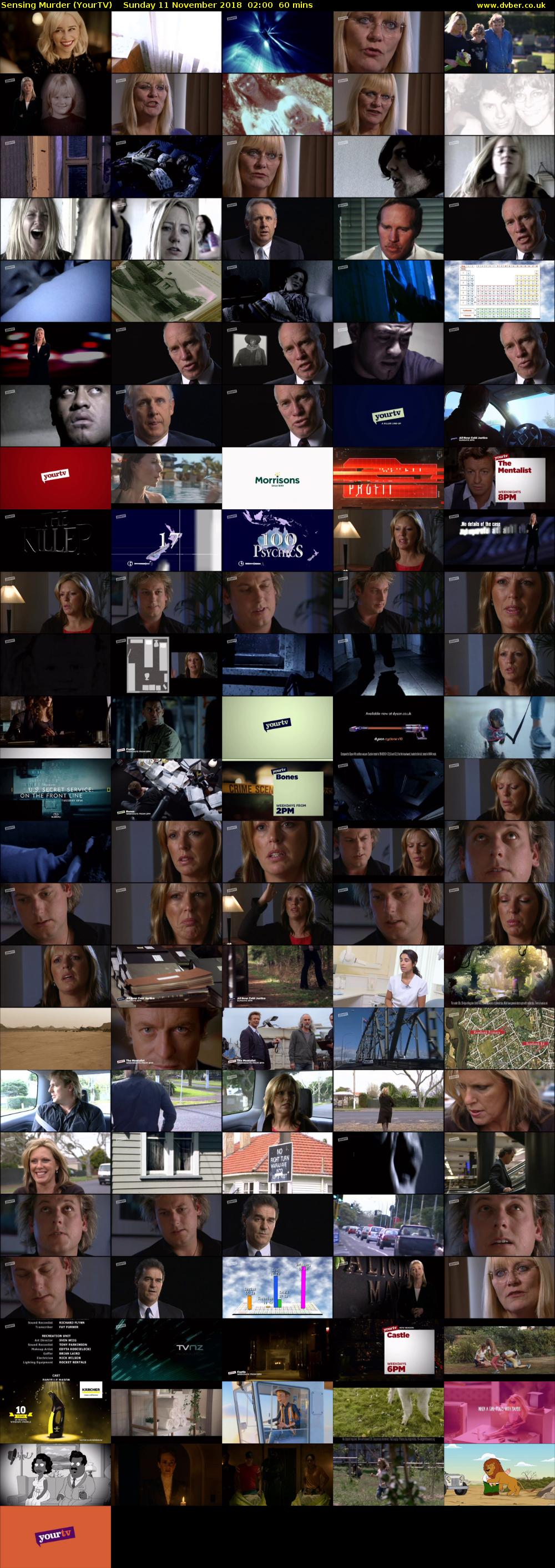 Sensing Murder (YourTV) Sunday 11 November 2018 02:00 - 03:00