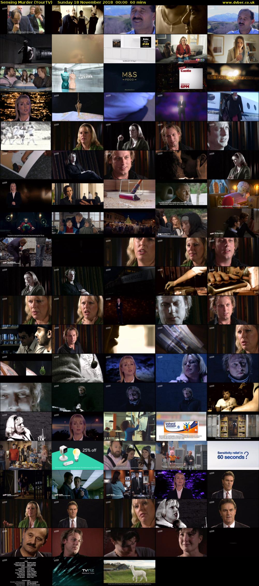 Sensing Murder (YourTV) Sunday 18 November 2018 00:00 - 01:00