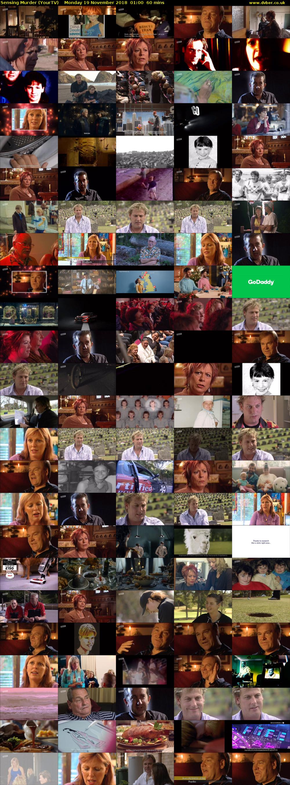 Sensing Murder (YourTV) Monday 19 November 2018 01:00 - 02:00