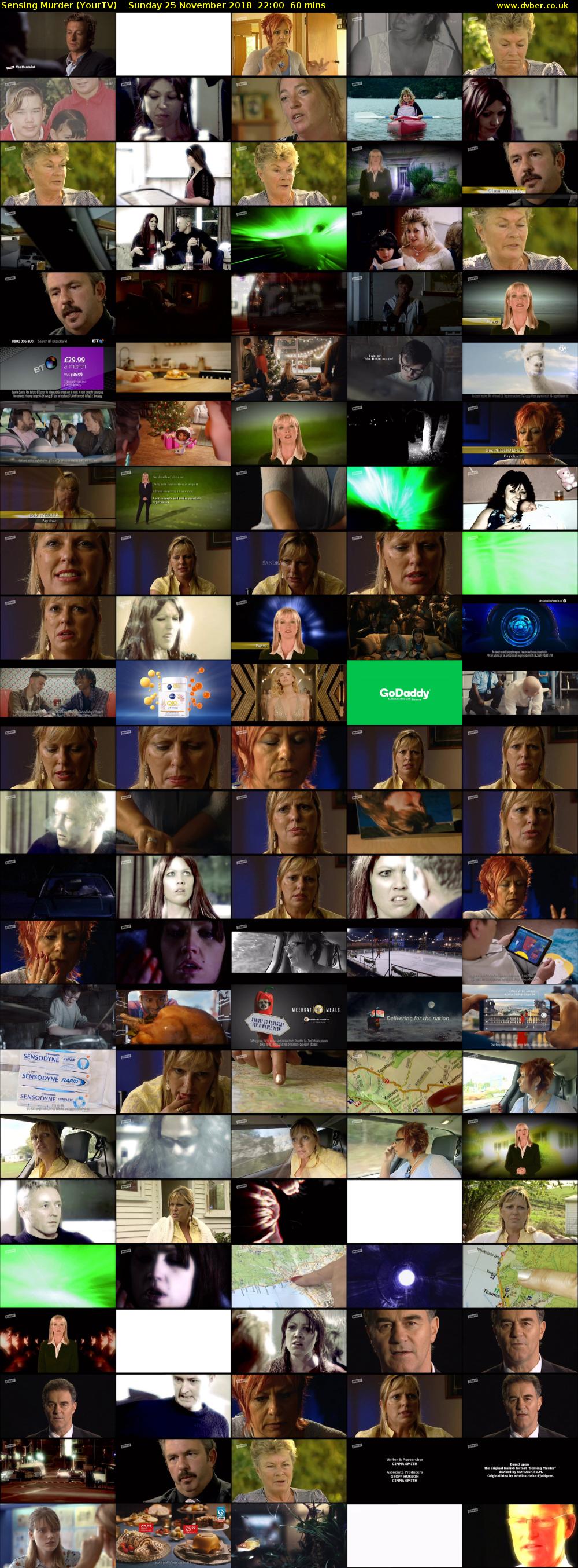 Sensing Murder (YourTV) Sunday 25 November 2018 22:00 - 23:00