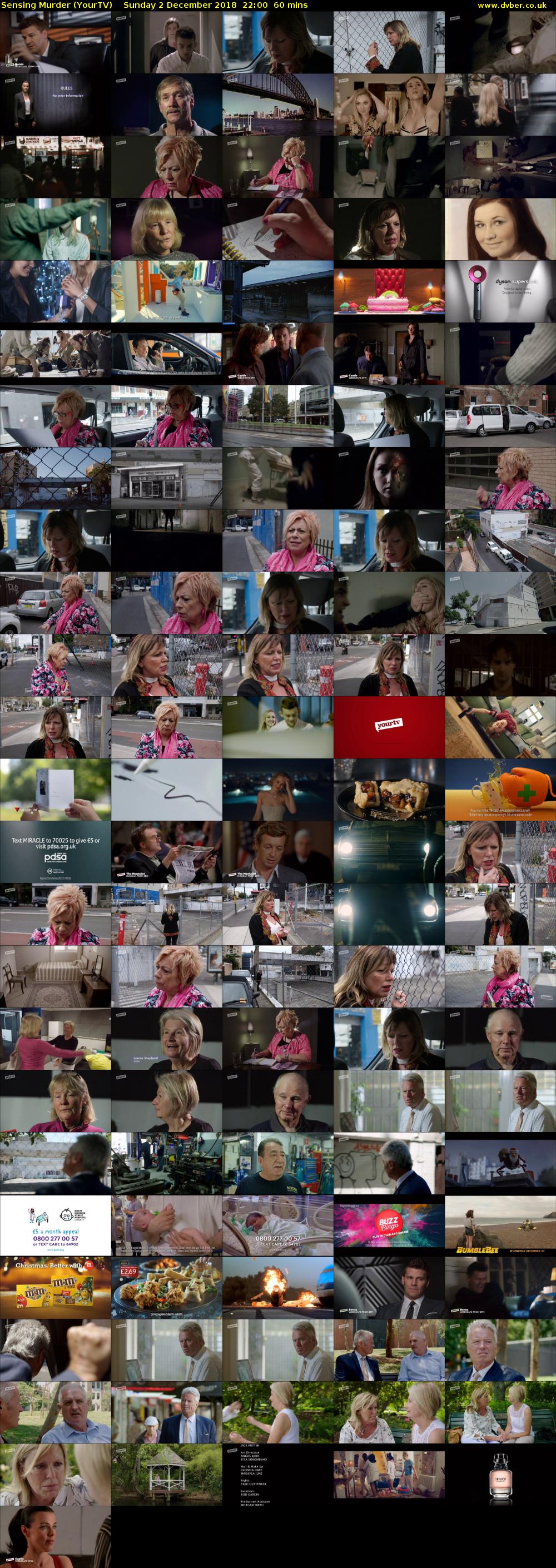 Sensing Murder (YourTV) Sunday 2 December 2018 22:00 - 23:00