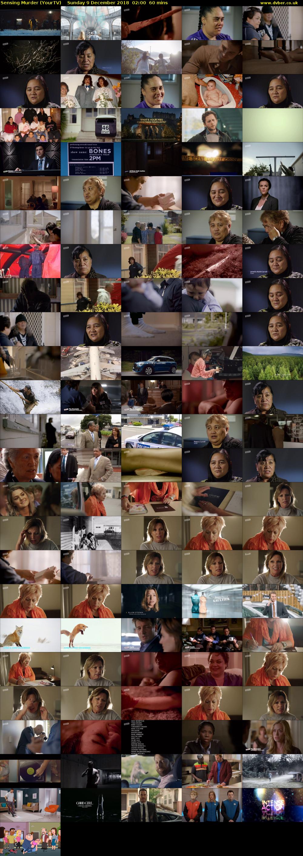 Sensing Murder (YourTV) Sunday 9 December 2018 02:00 - 03:00