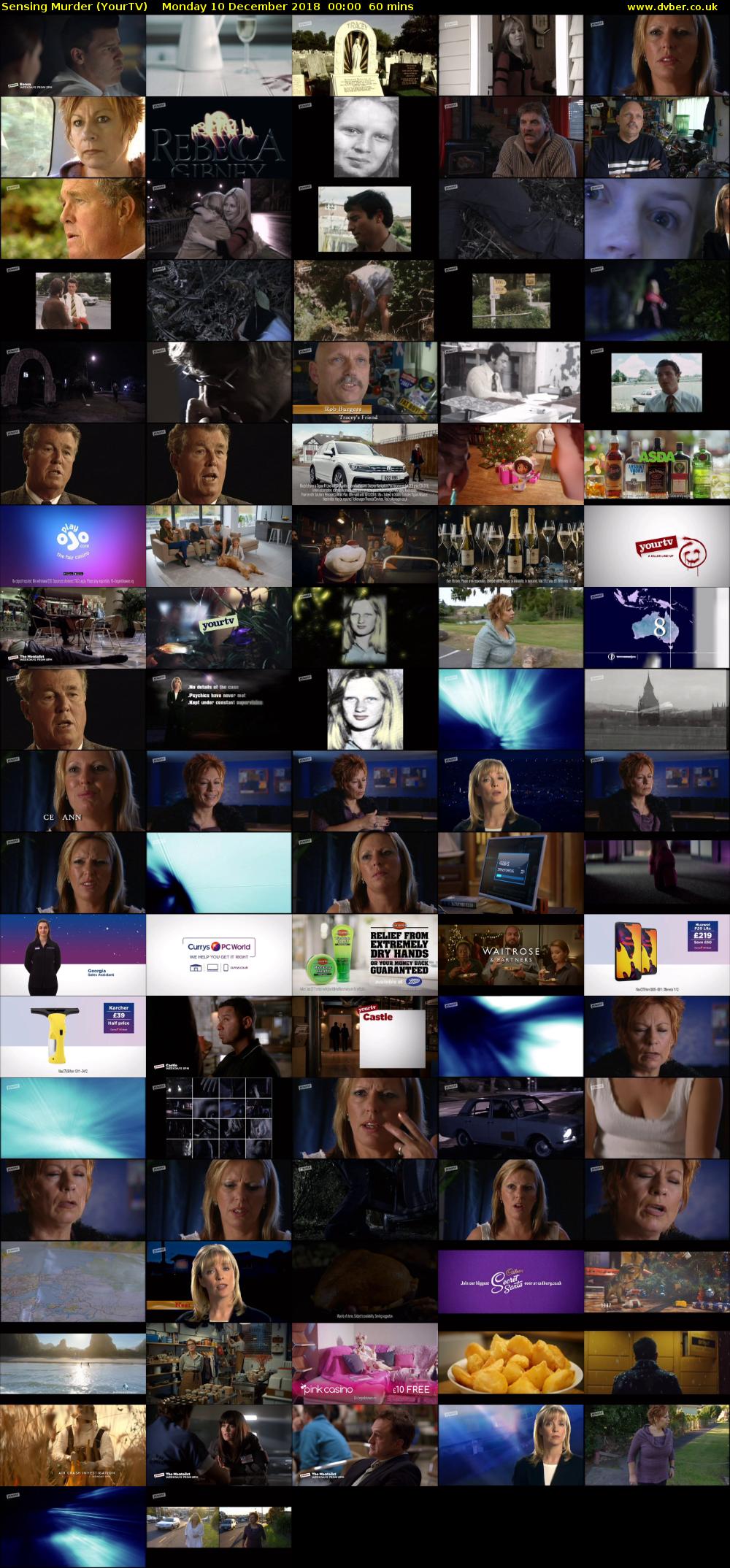 Sensing Murder (YourTV) Monday 10 December 2018 00:00 - 01:00