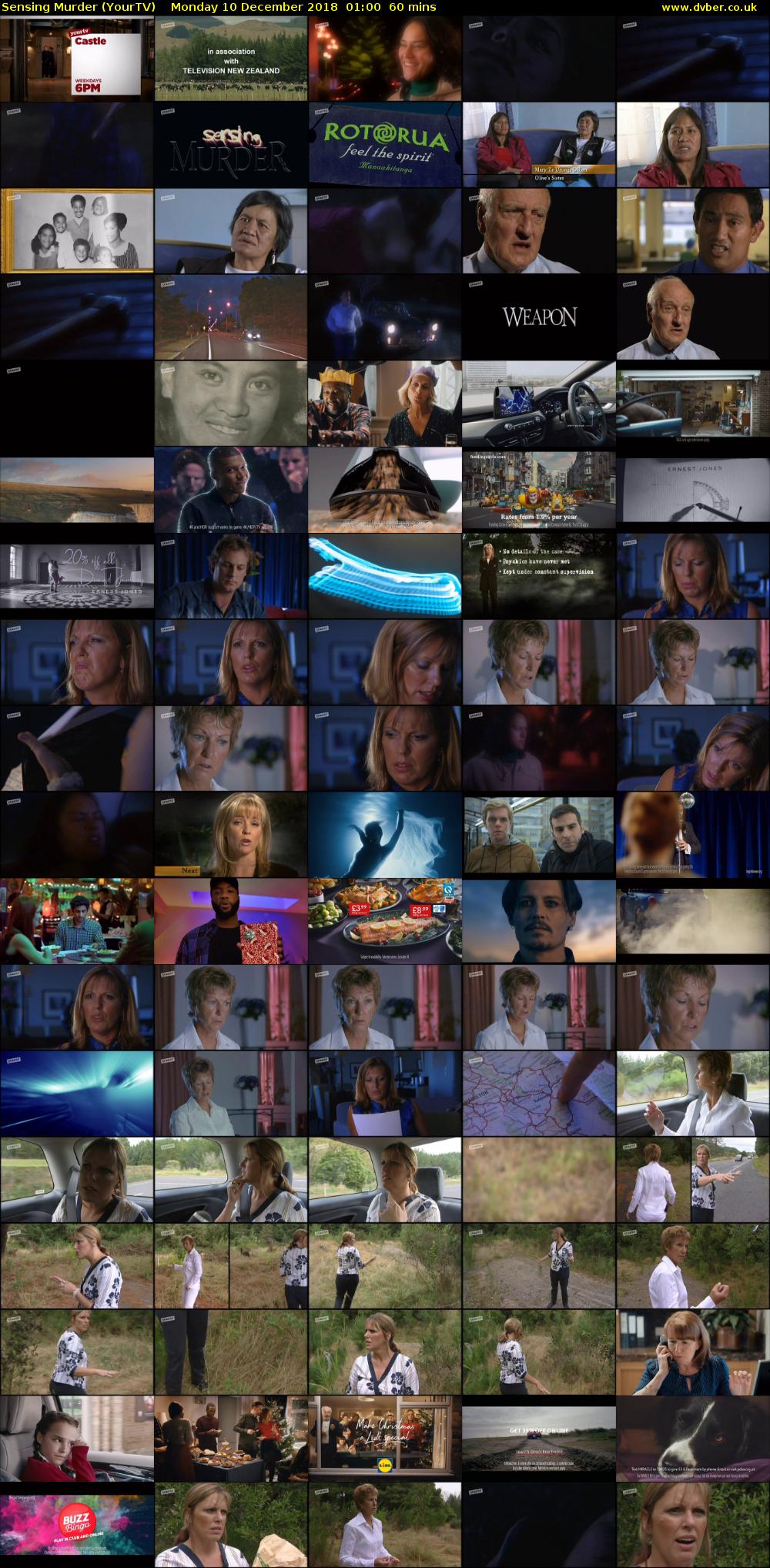 Sensing Murder (YourTV) Monday 10 December 2018 01:00 - 02:00