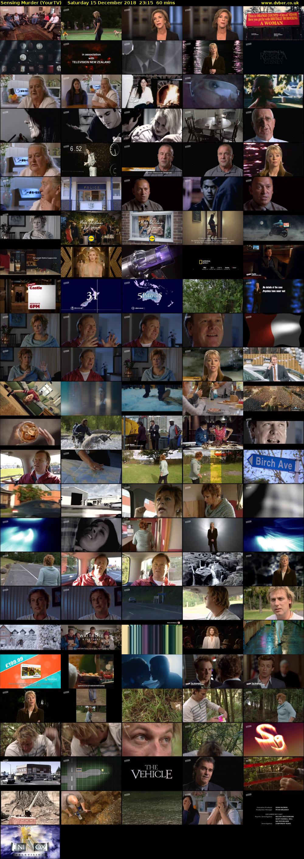 Sensing Murder (YourTV) Saturday 15 December 2018 23:15 - 00:15