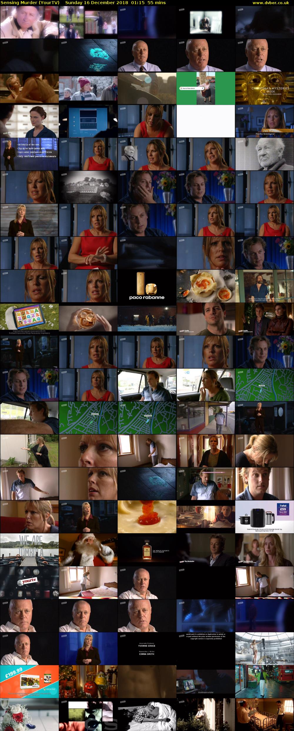 Sensing Murder (YourTV) Sunday 16 December 2018 01:15 - 02:10