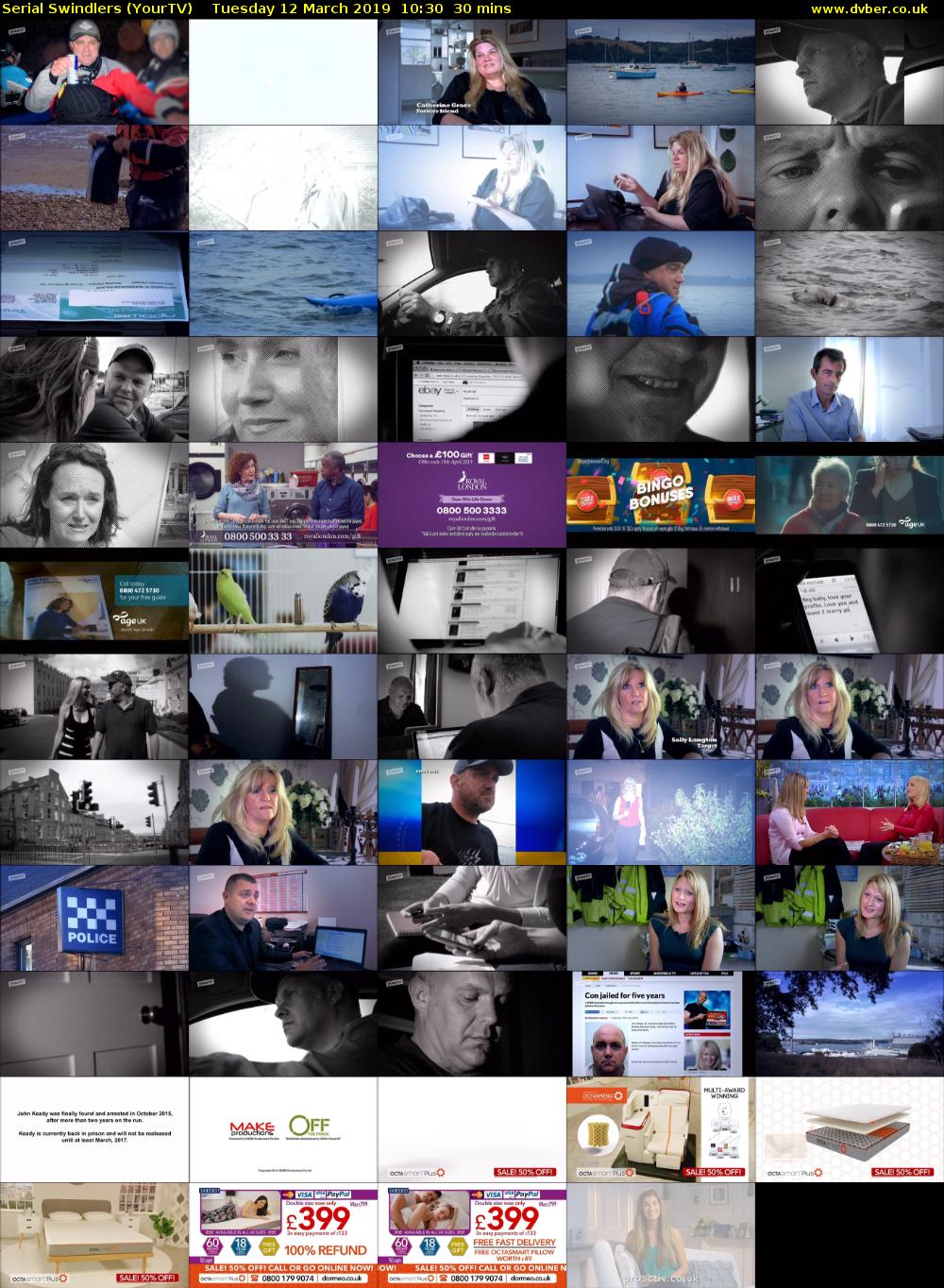 Serial Swindlers (YourTV) Tuesday 12 March 2019 10:30 - 11:00