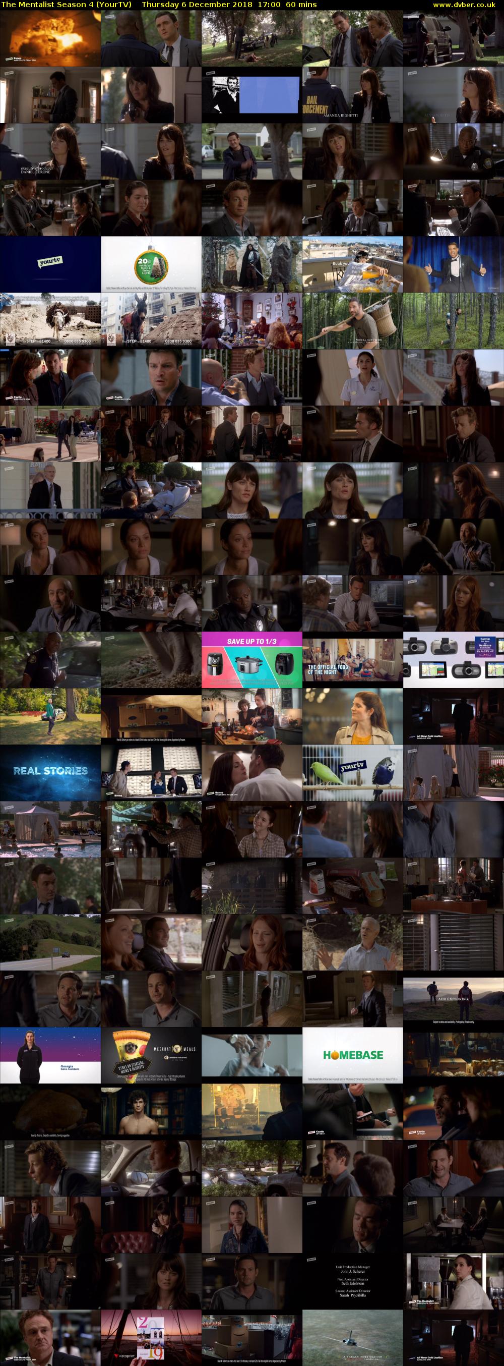 The Mentalist Season 4 (YourTV) Thursday 6 December 2018 17:00 - 18:00