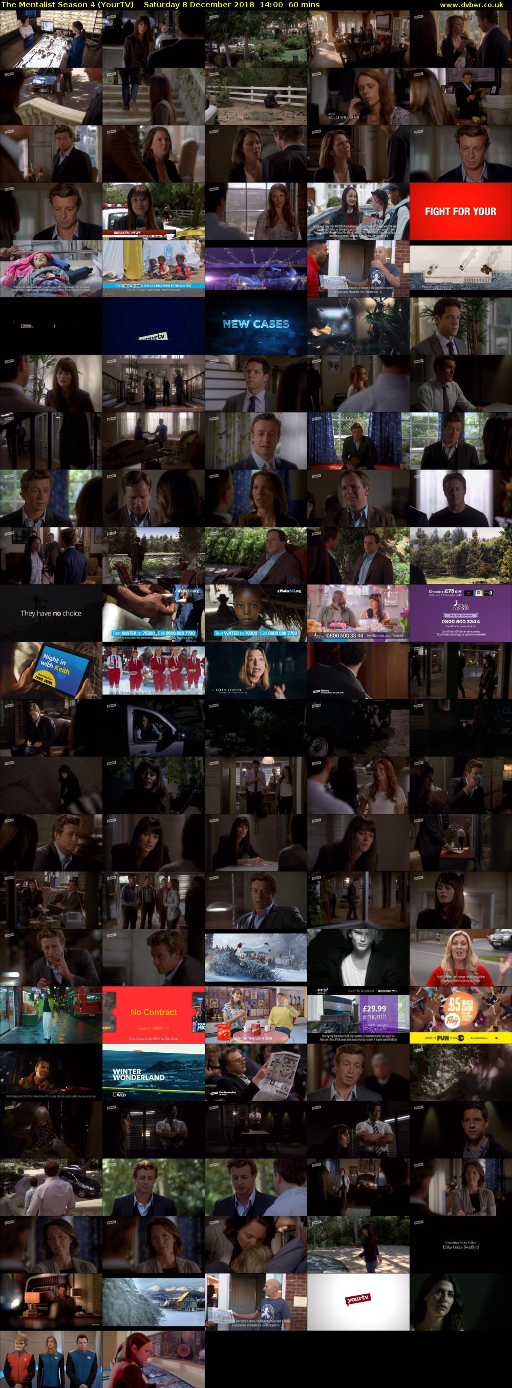 The Mentalist Season 4 (YourTV) Saturday 8 December 2018 14:00 - 15:00