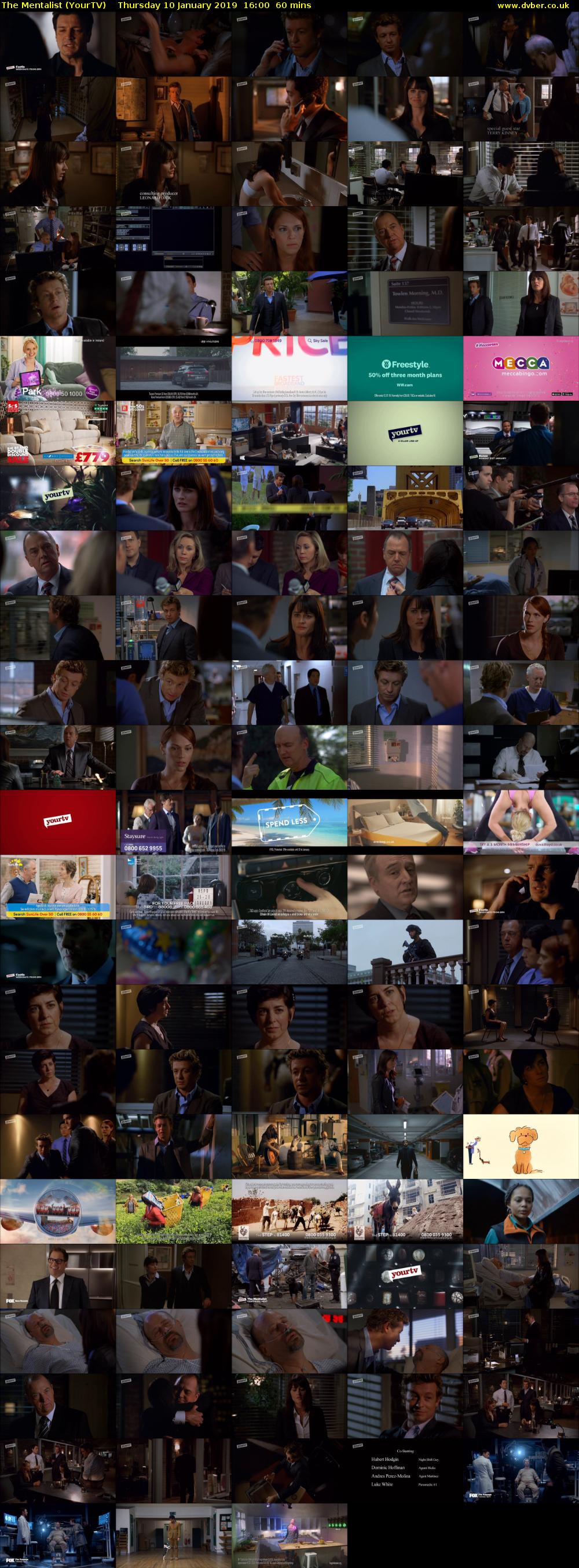 The Mentalist (YourTV) Thursday 10 January 2019 16:00 - 17:00