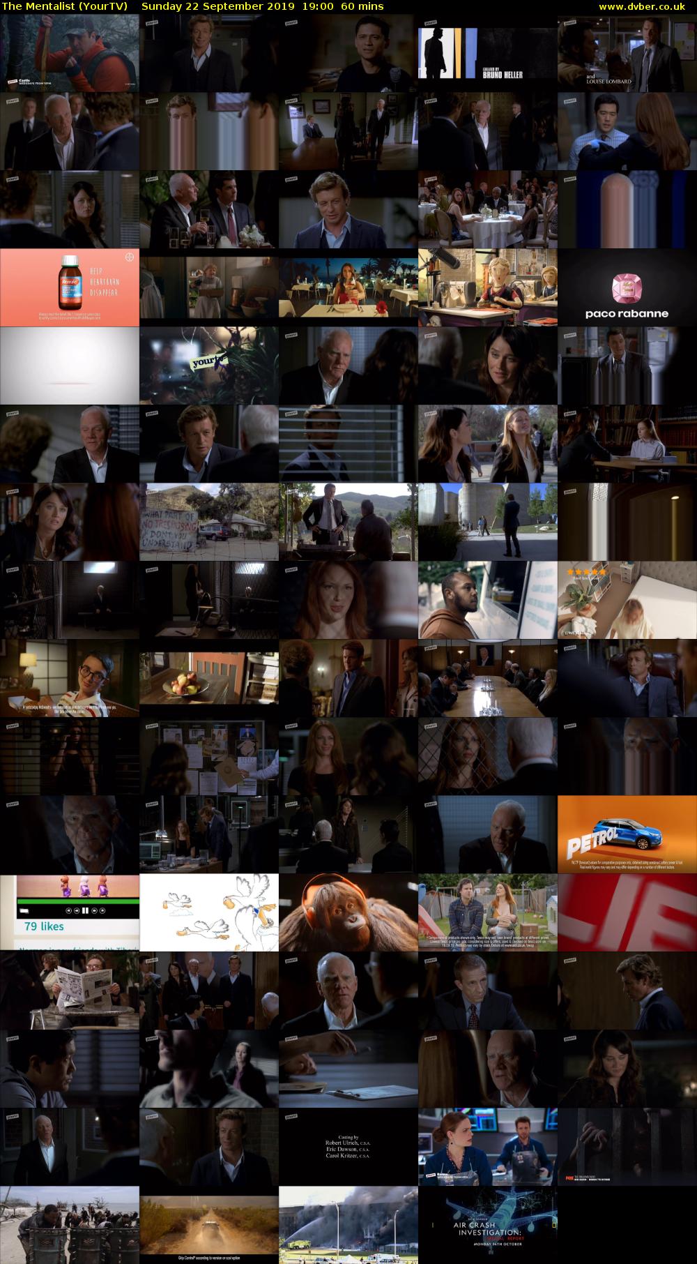 The Mentalist (YourTV) Sunday 22 September 2019 19:00 - 20:00