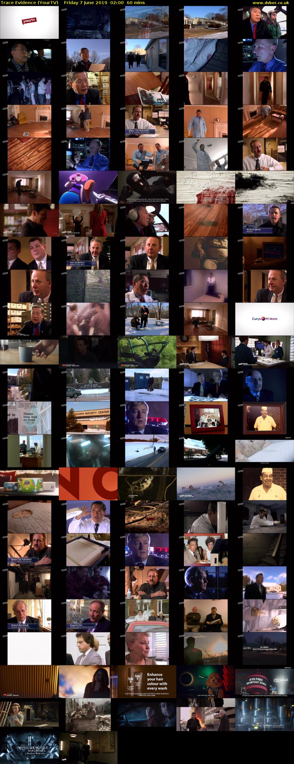 Trace Evidence (YourTV) Friday 7 June 2019 02:00 - 03:00
