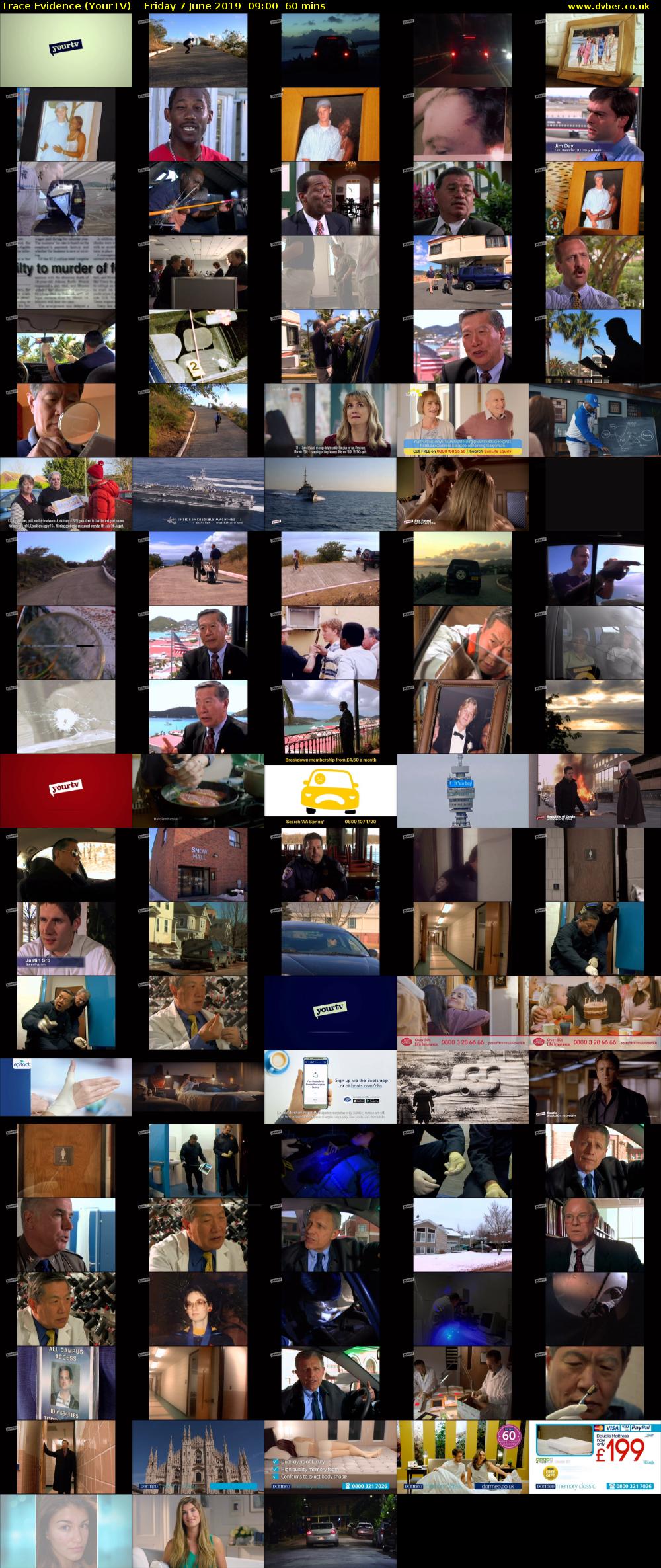 Trace Evidence (YourTV) Friday 7 June 2019 09:00 - 10:00