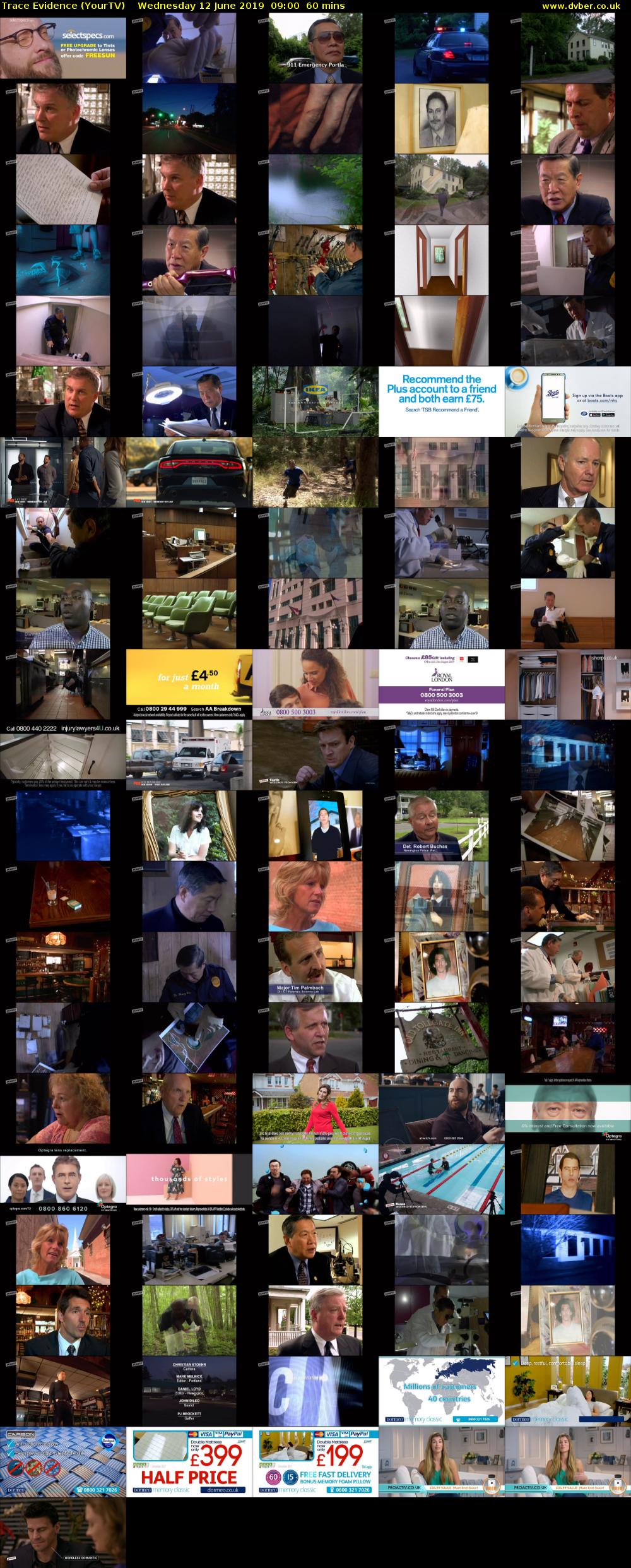 Trace Evidence (YourTV) Wednesday 12 June 2019 09:00 - 10:00