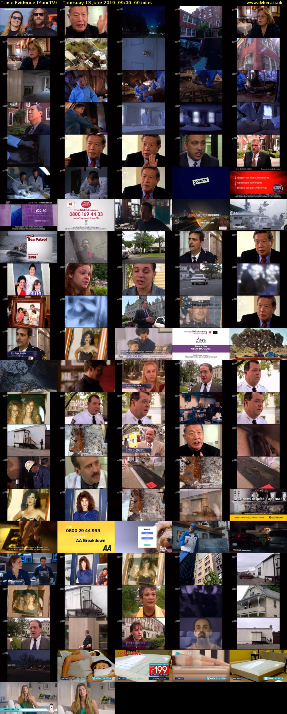 Trace Evidence (YourTV) Thursday 13 June 2019 09:00 - 10:00
