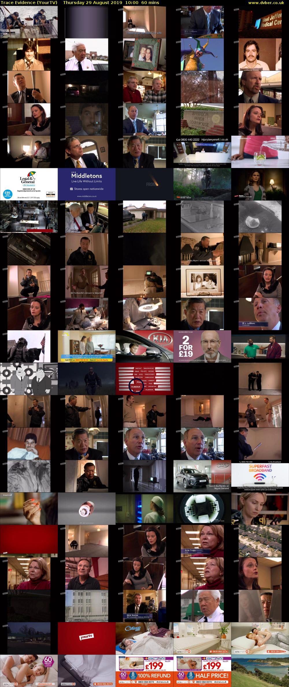 Trace Evidence (YourTV) Thursday 29 August 2019 10:00 - 11:00