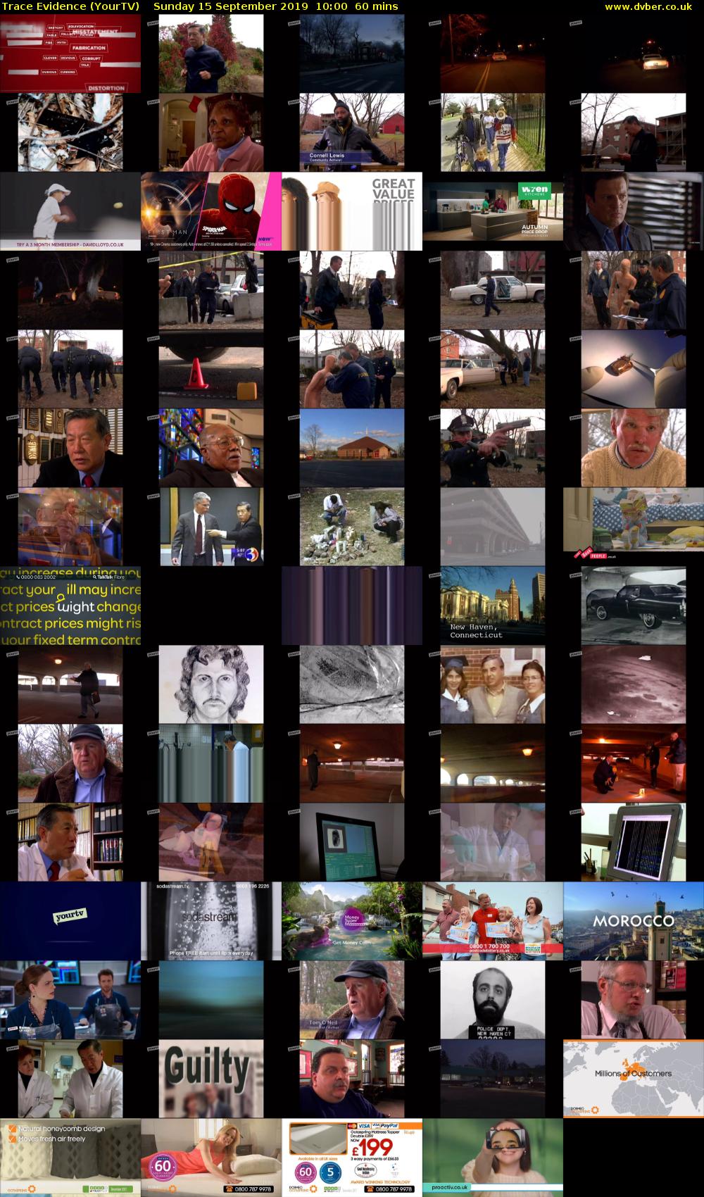 Trace Evidence (YourTV) Sunday 15 September 2019 10:00 - 11:00
