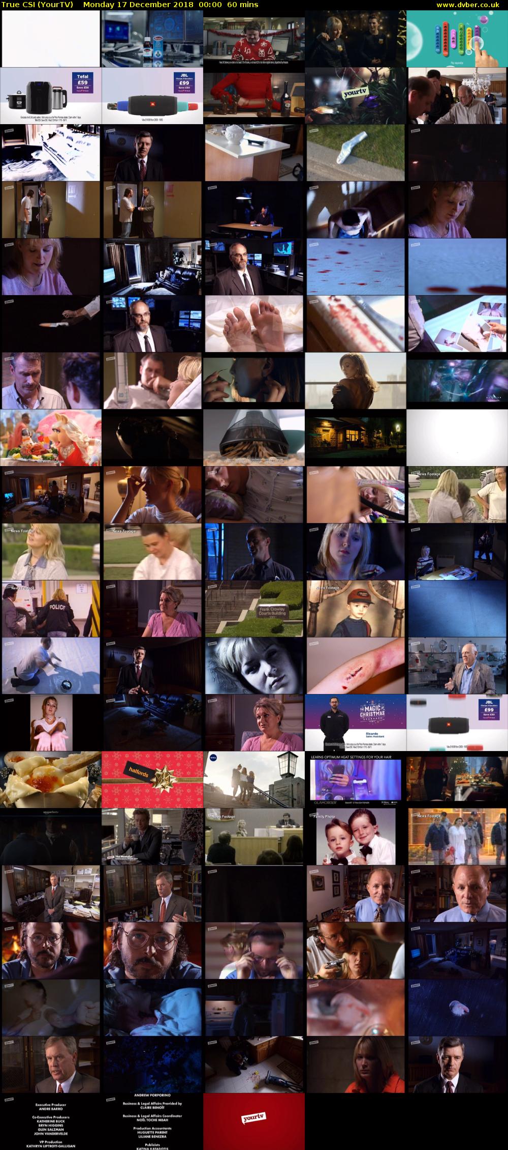 True CSI (YourTV) Monday 17 December 2018 00:00 - 01:00