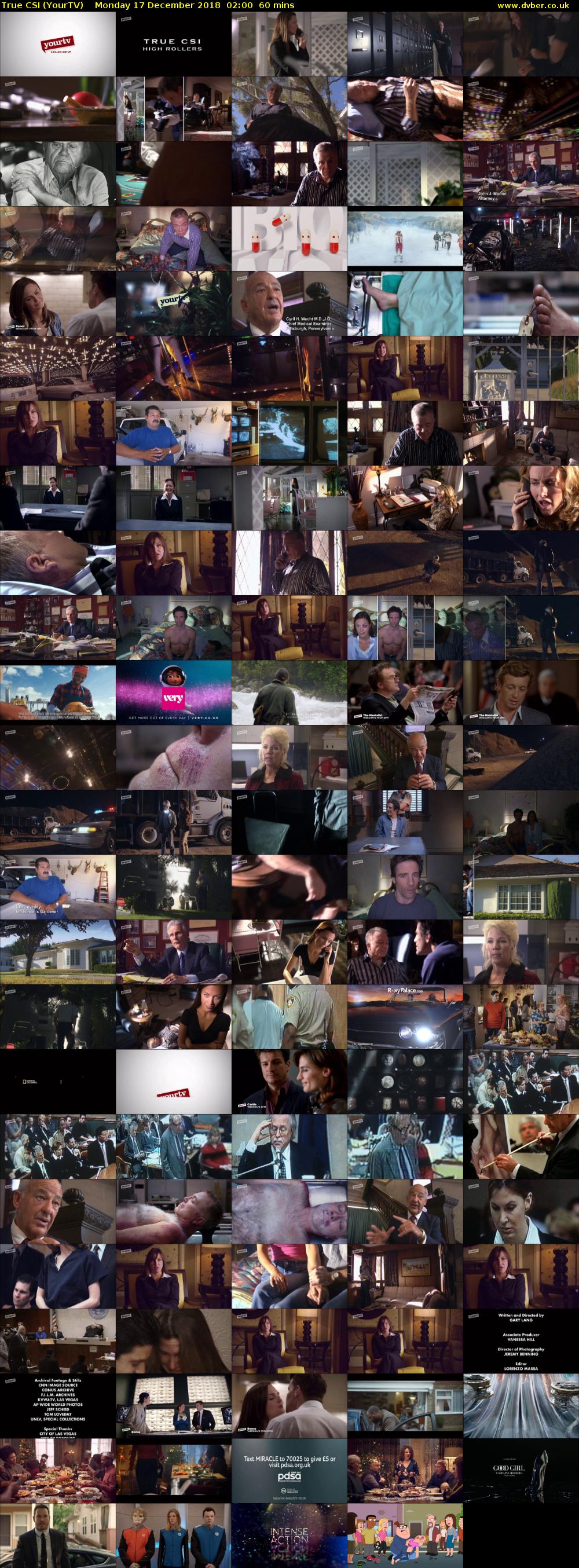 True CSI (YourTV) Monday 17 December 2018 02:00 - 03:00