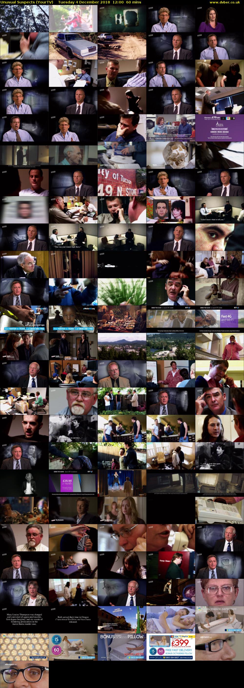 Unusual Suspects (YourTV) Tuesday 4 December 2018 12:00 - 13:00