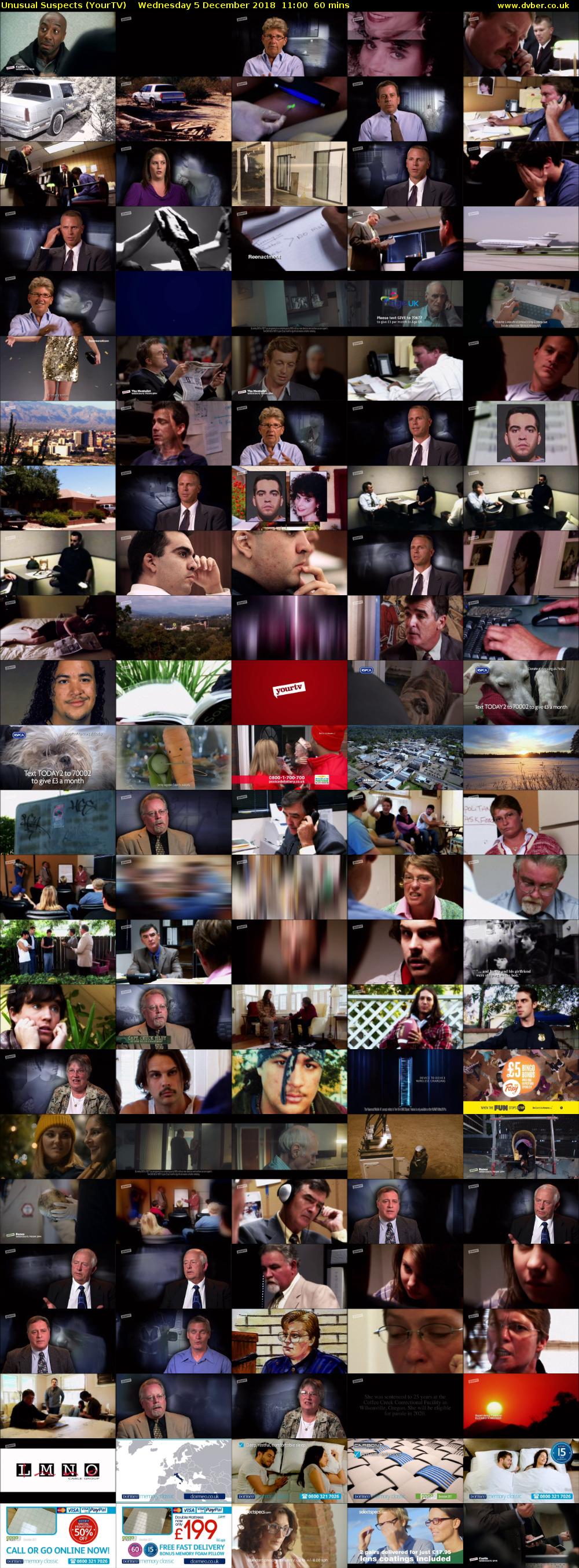 Unusual Suspects (YourTV) Wednesday 5 December 2018 11:00 - 12:00