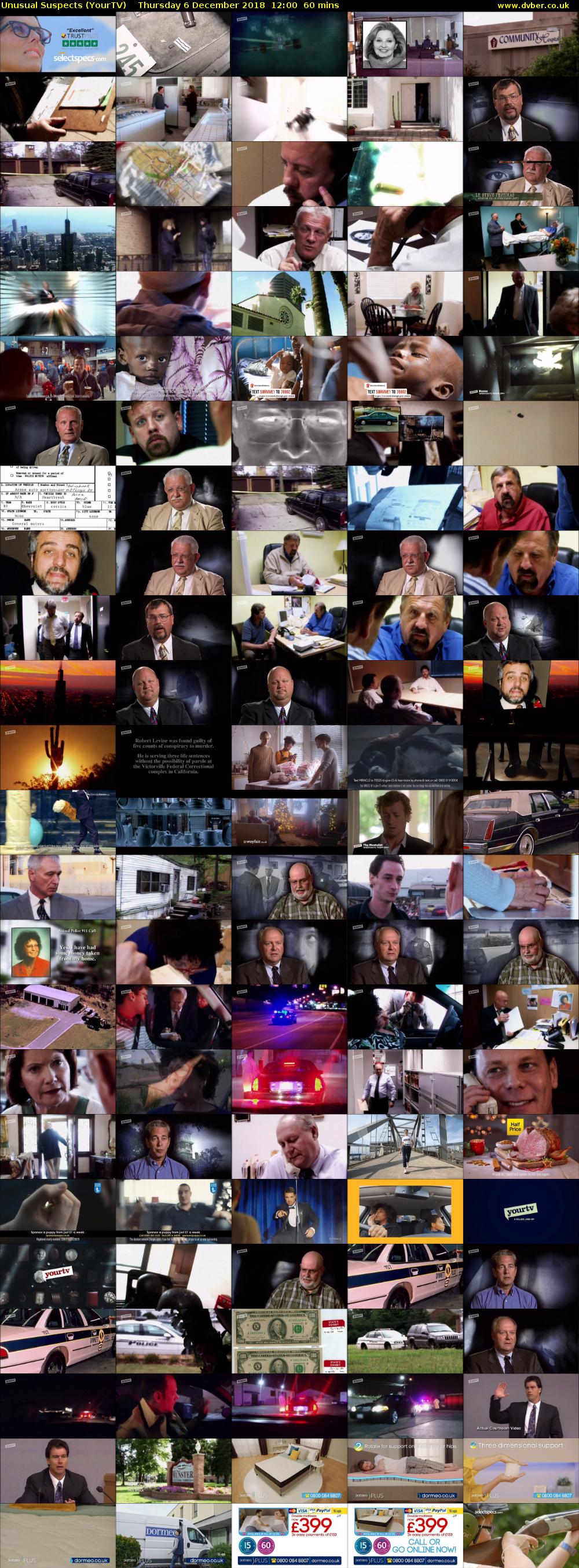 Unusual Suspects (YourTV) Thursday 6 December 2018 12:00 - 13:00