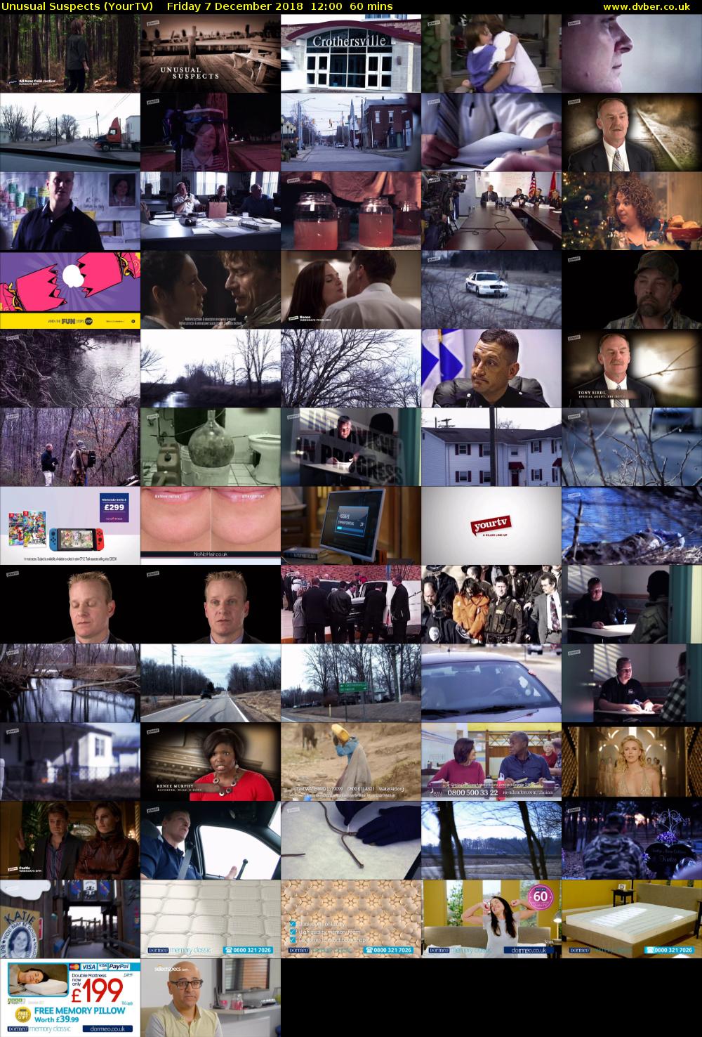 Unusual Suspects (YourTV) Friday 7 December 2018 12:00 - 13:00