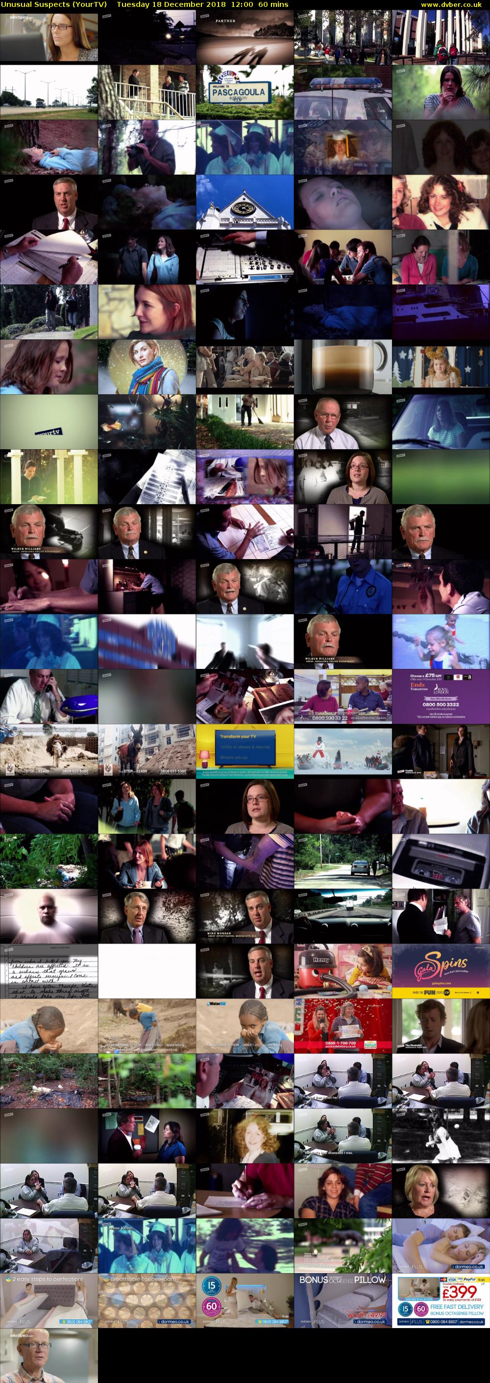 Unusual Suspects (YourTV) Tuesday 18 December 2018 12:00 - 13:00