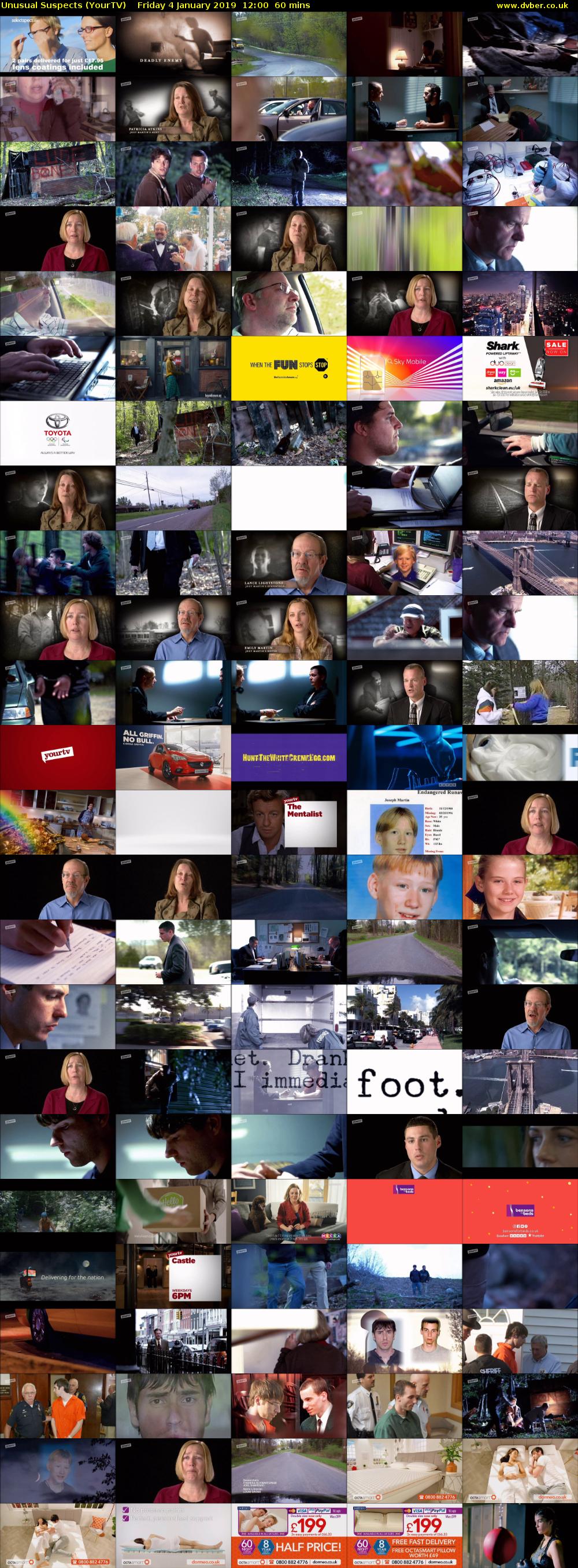 Unusual Suspects (YourTV) Friday 4 January 2019 12:00 - 13:00