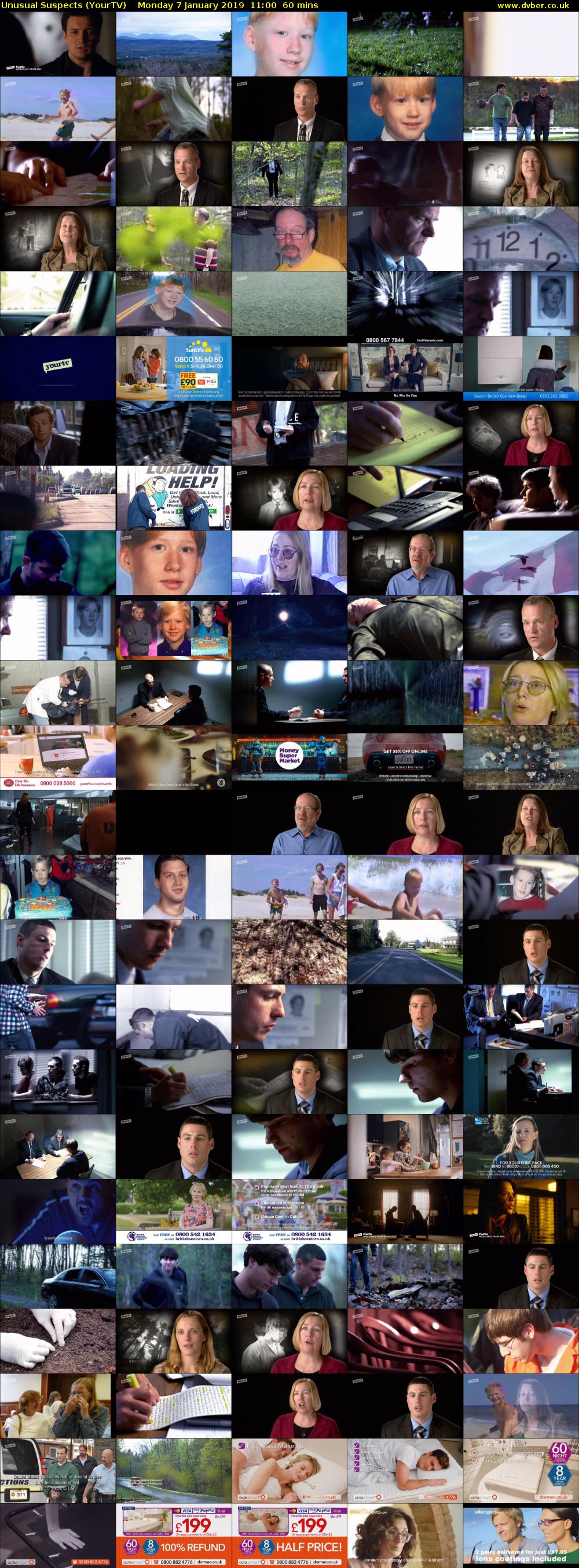 Unusual Suspects (YourTV) Monday 7 January 2019 11:00 - 12:00