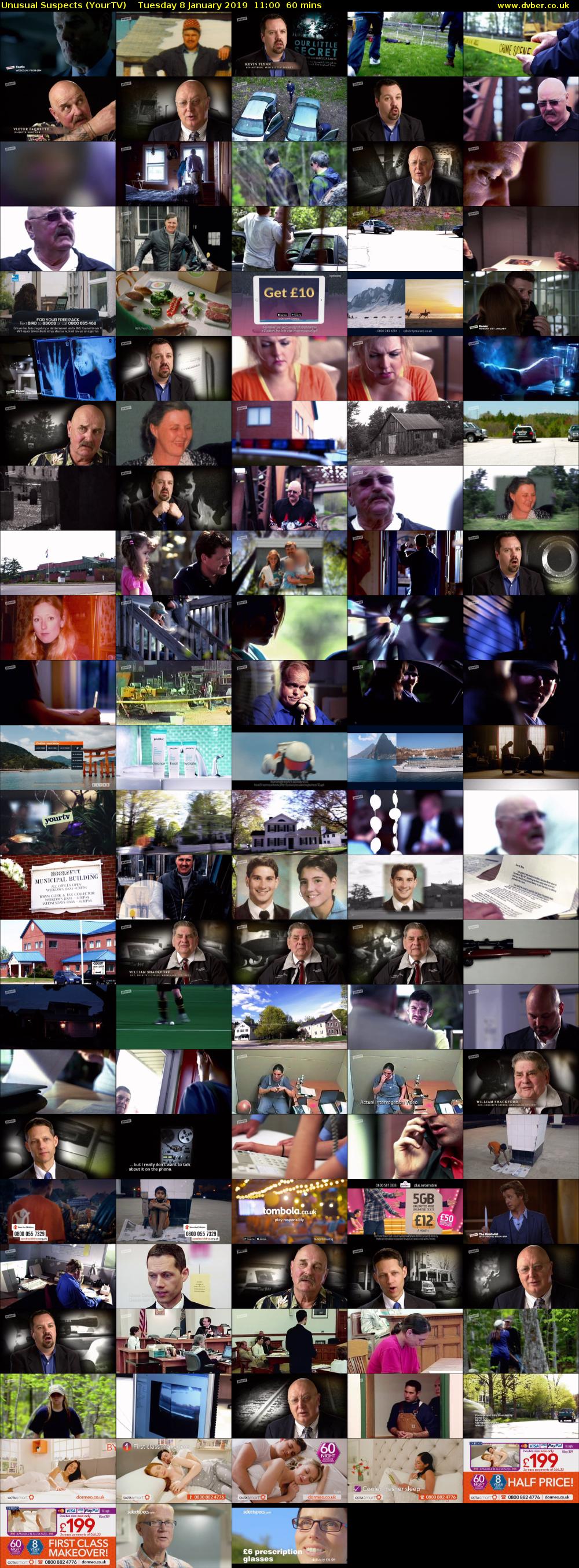 Unusual Suspects (YourTV) Tuesday 8 January 2019 11:00 - 12:00