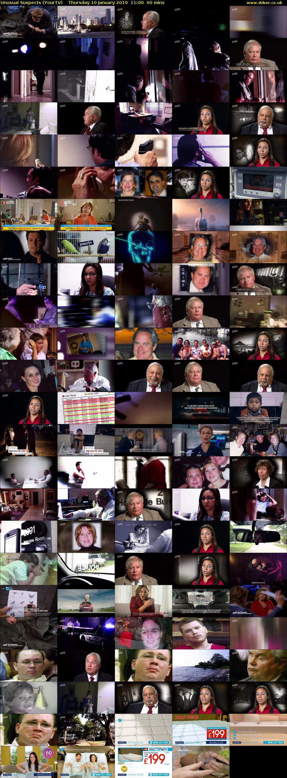 Unusual Suspects (YourTV) Thursday 10 January 2019 11:00 - 12:00