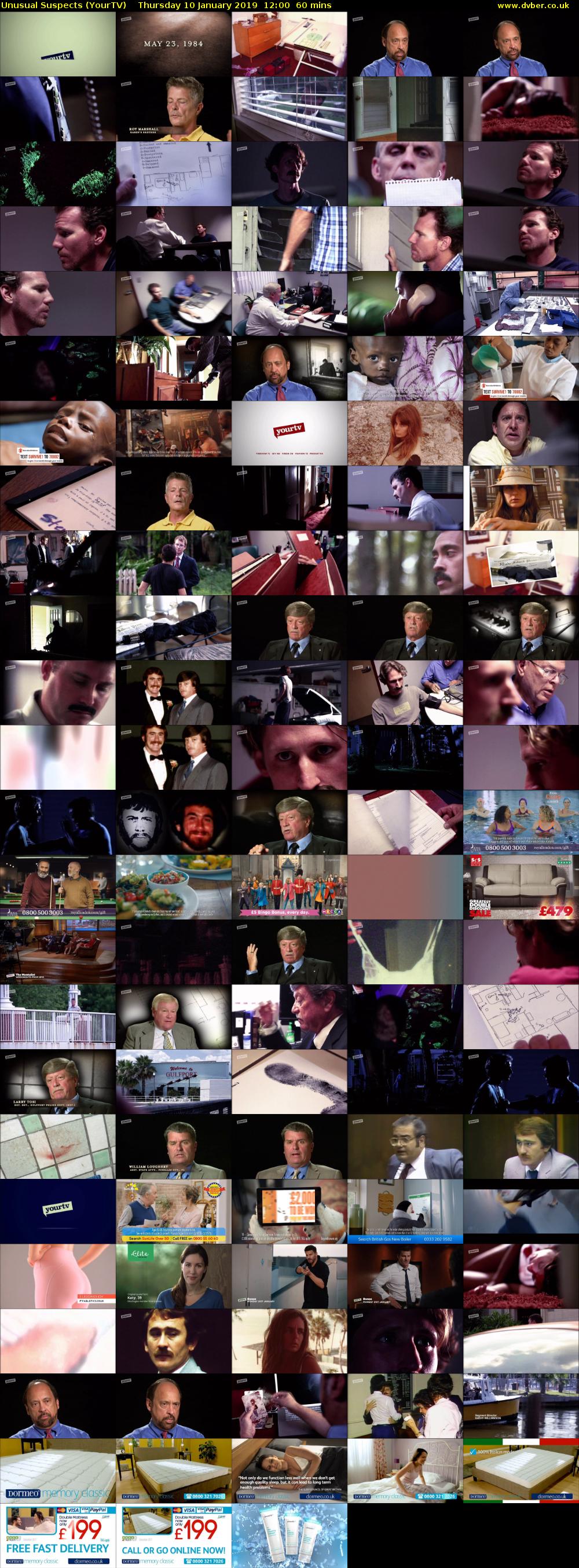 Unusual Suspects (YourTV) Thursday 10 January 2019 12:00 - 13:00