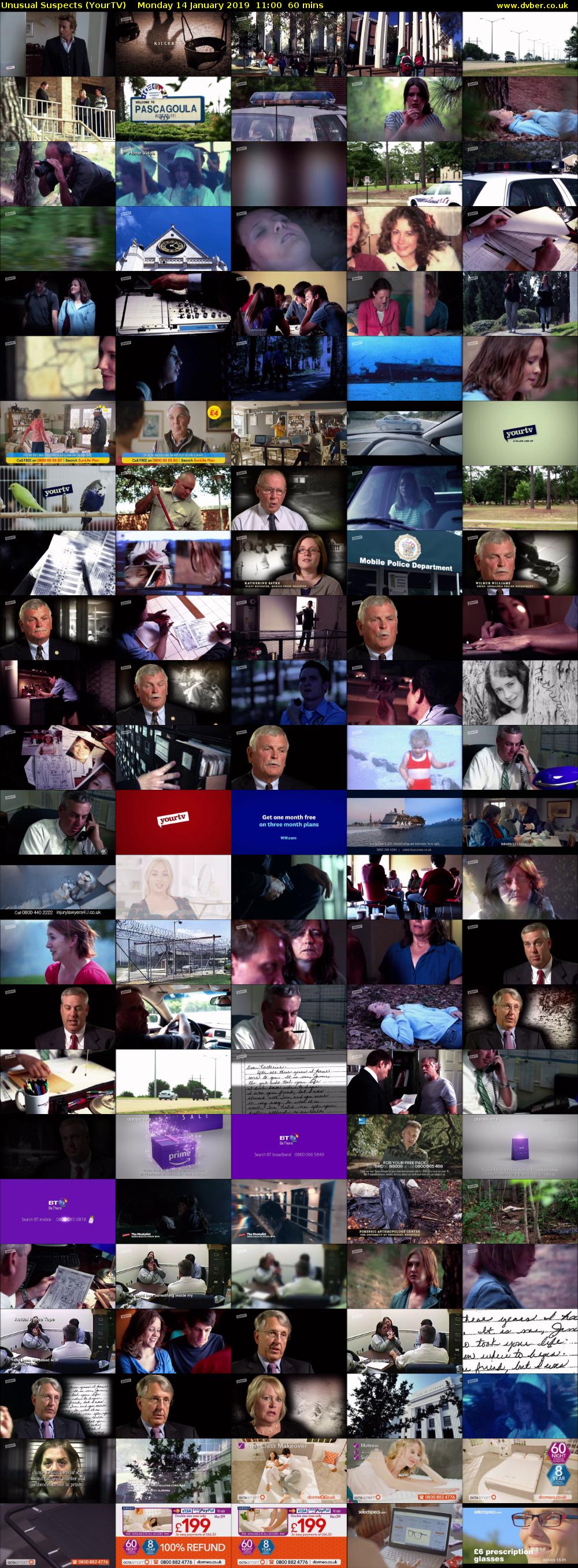 Unusual Suspects (YourTV) Monday 14 January 2019 11:00 - 12:00