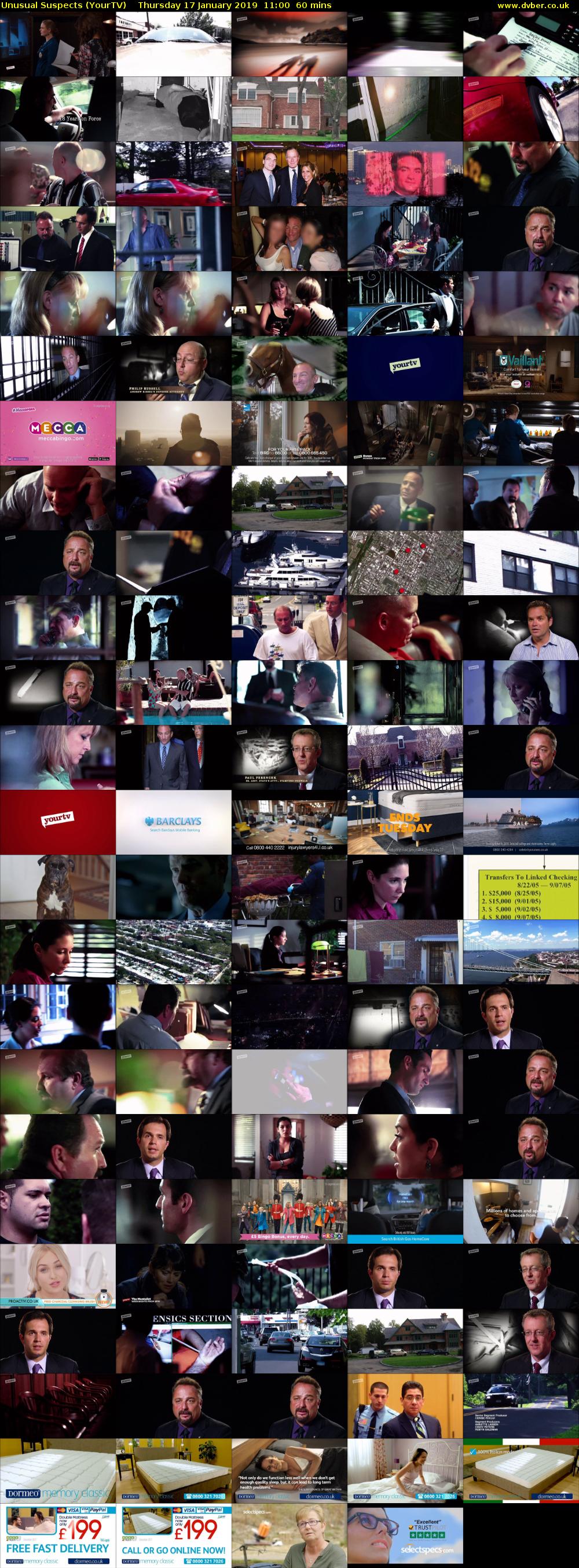 Unusual Suspects (YourTV) Thursday 17 January 2019 11:00 - 12:00