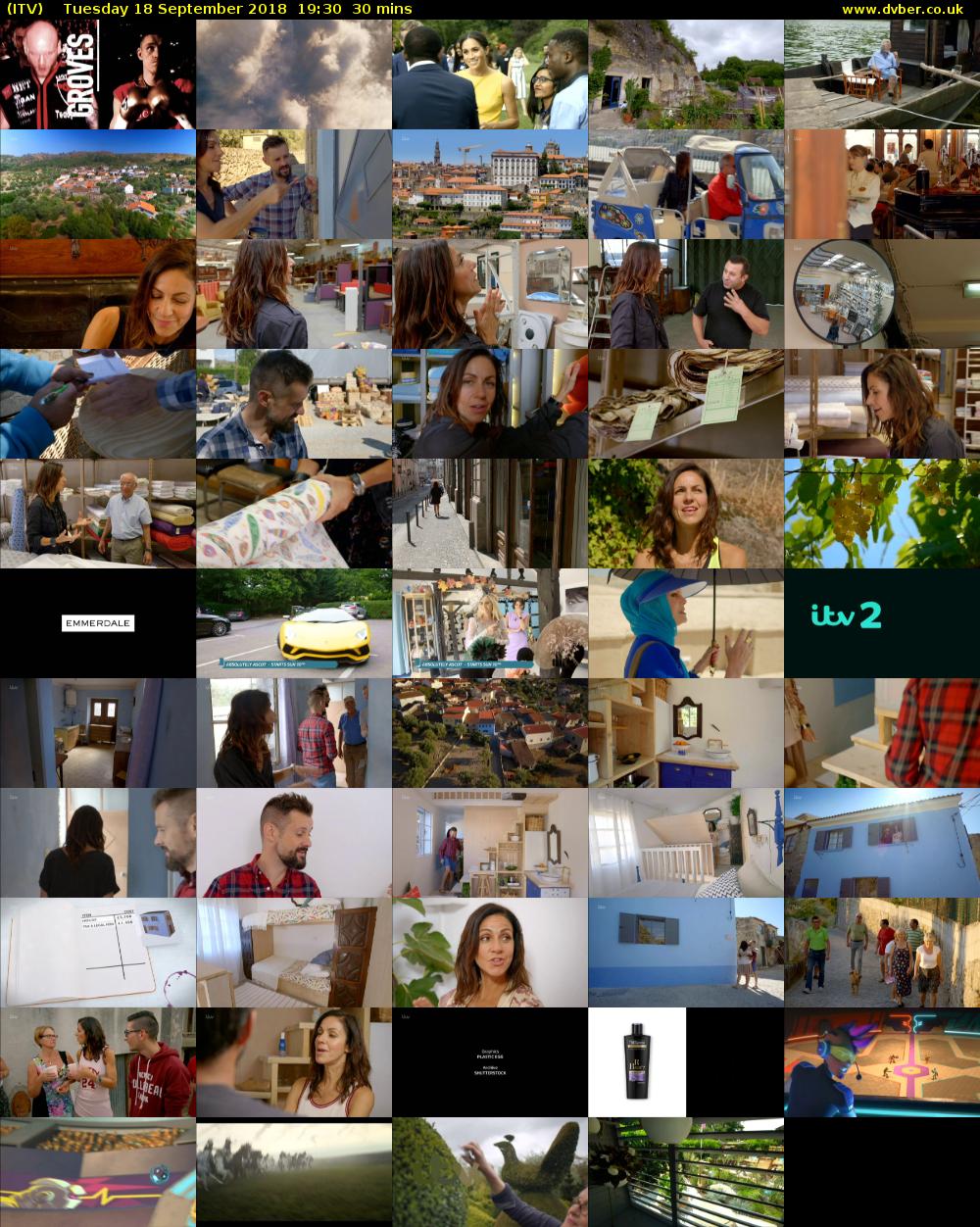ITV (ITV) Tuesday 18 September 2018 19:30 - 20:00