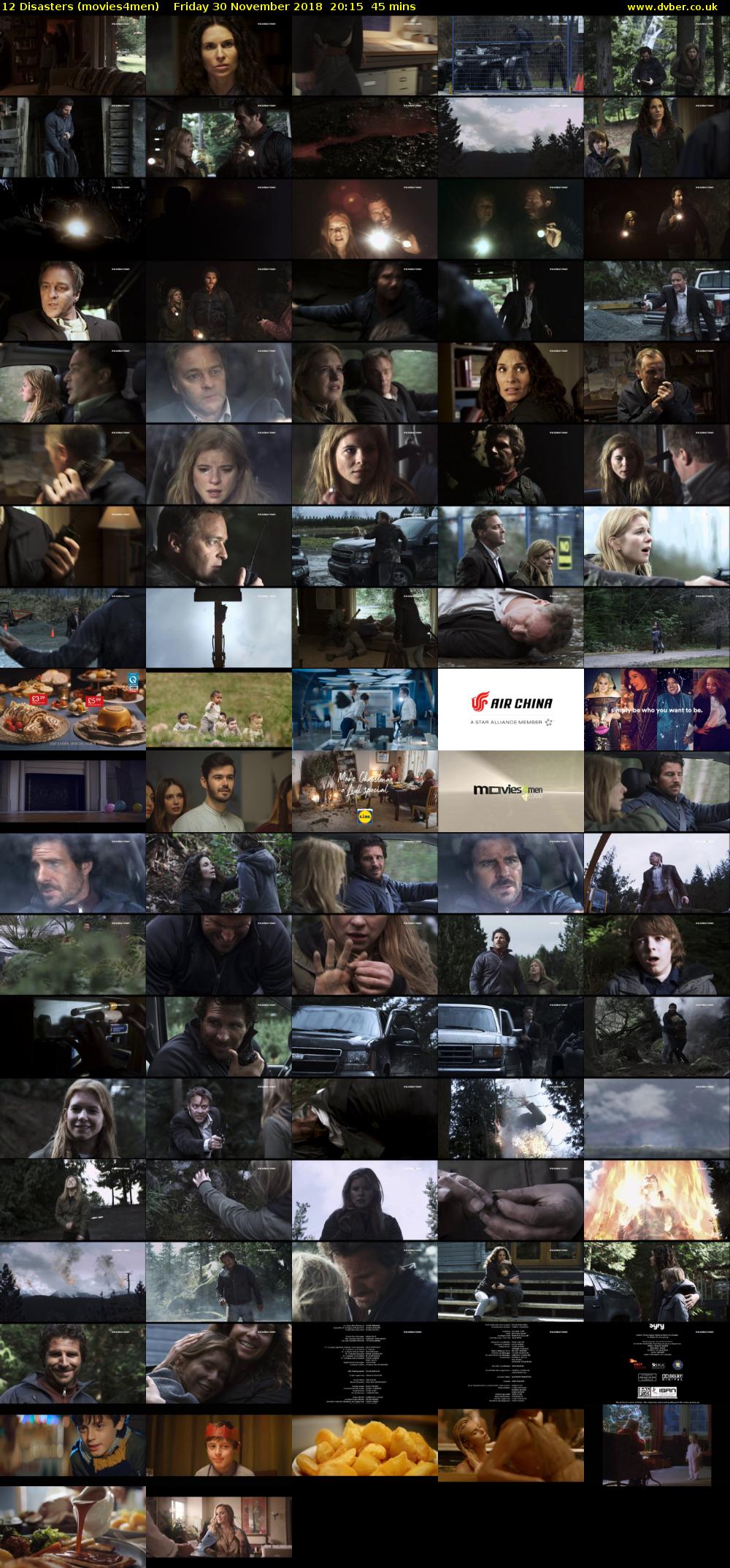 12 Disasters (movies4men) Friday 30 November 2018 20:15 - 21:00