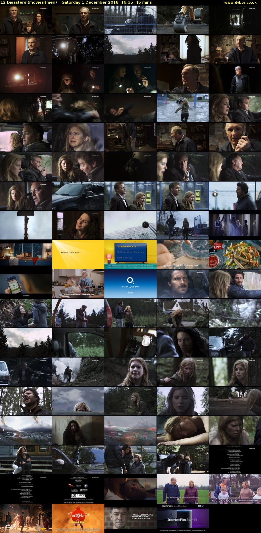 12 Disasters (movies4men) Saturday 1 December 2018 16:35 - 17:20