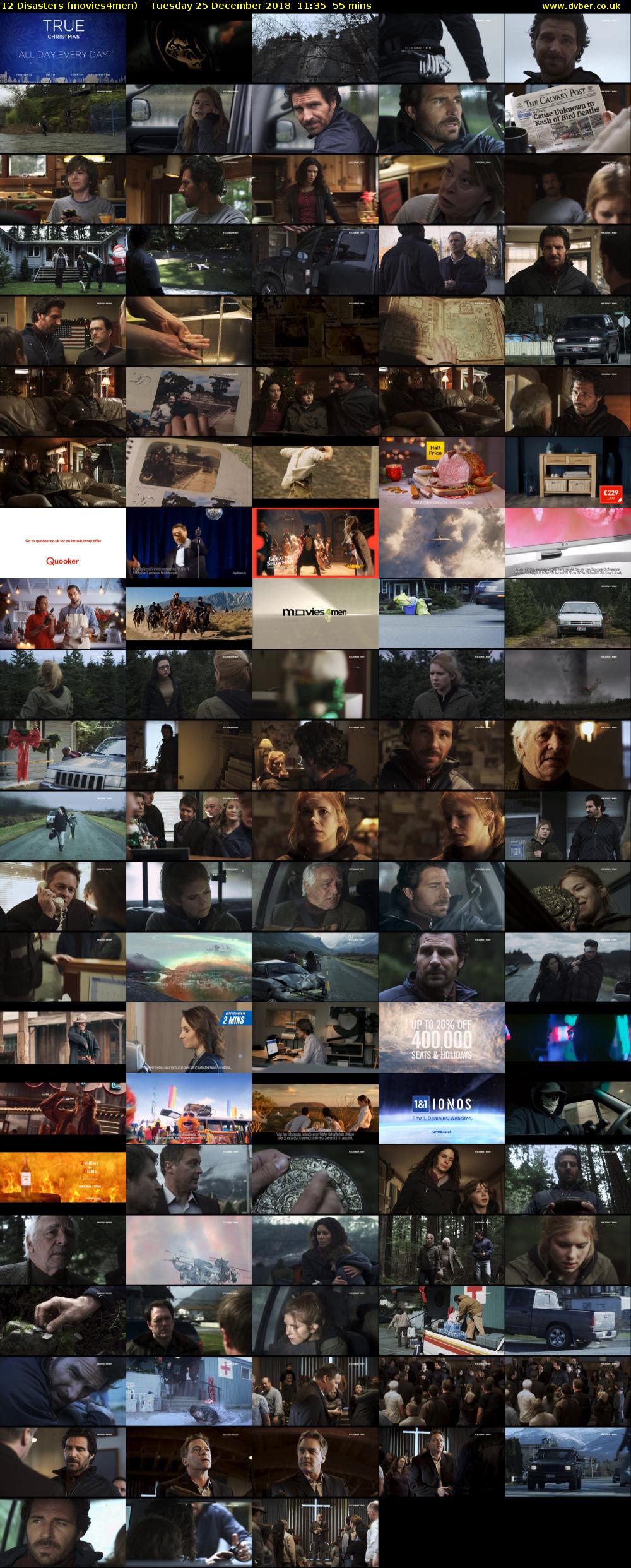 12 Disasters (movies4men) Tuesday 25 December 2018 11:35 - 12:30