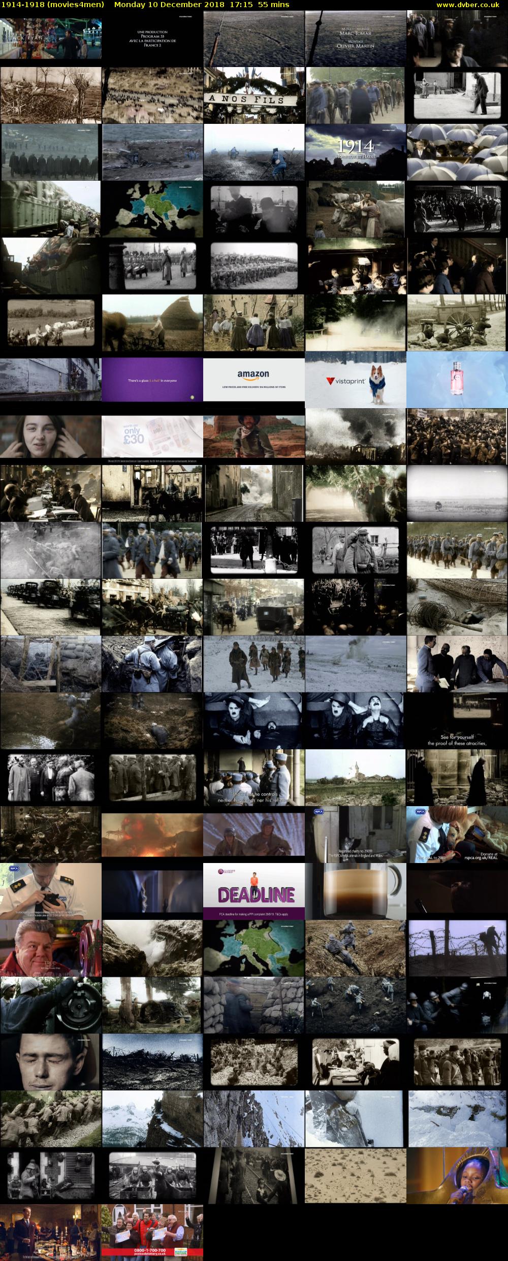 1914-1918 (movies4men) Monday 10 December 2018 17:15 - 18:10