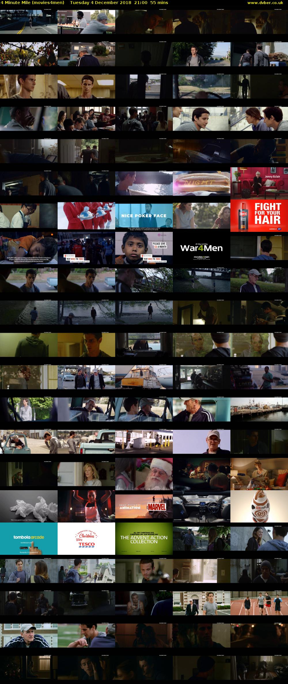 4 Minute Mile (movies4men) Tuesday 4 December 2018 21:00 - 21:55